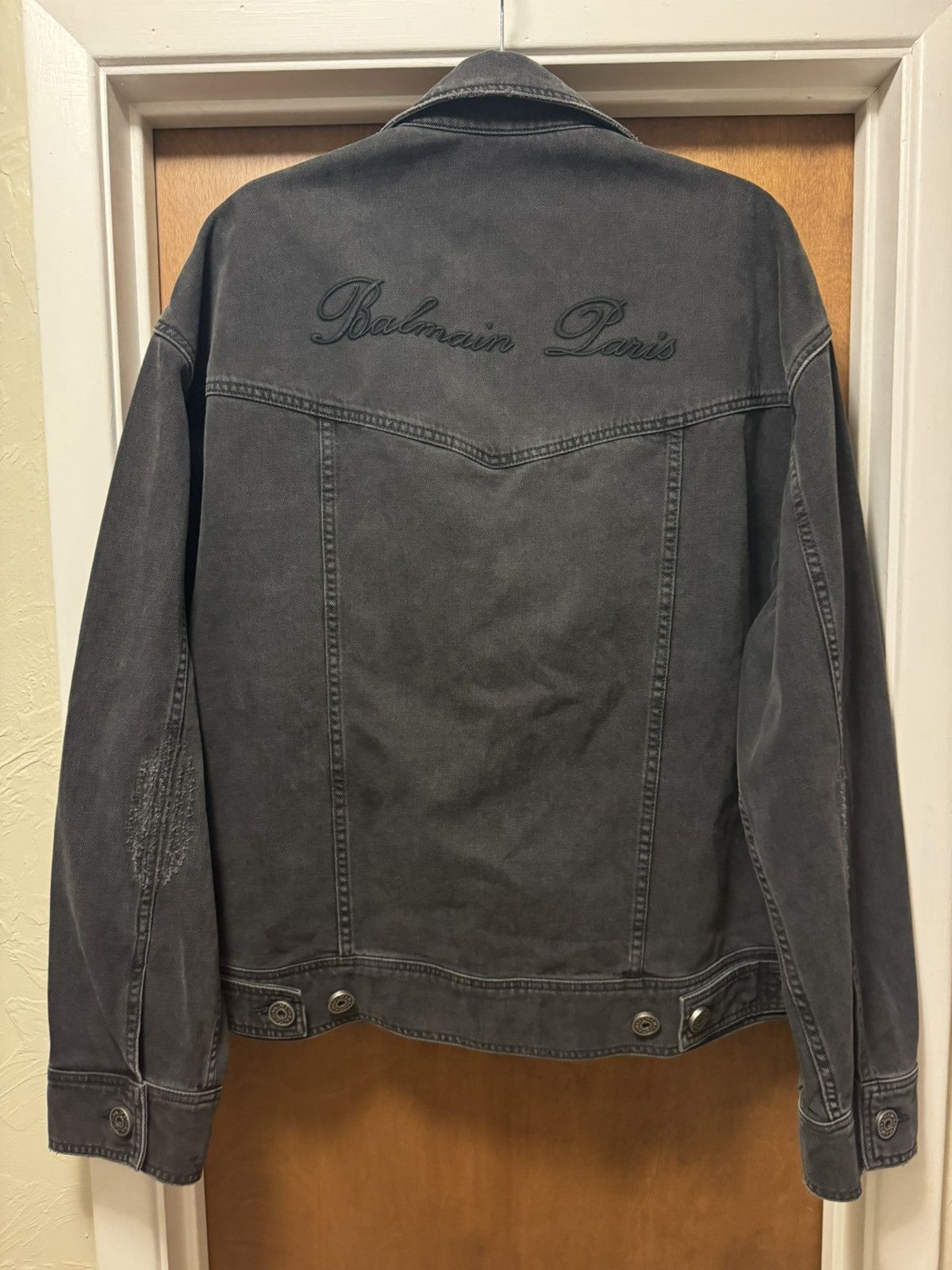 Balmain Balmain Distressed Denim Jacket Size US M / EU 48-50 / 2 - 12 Thumbnail