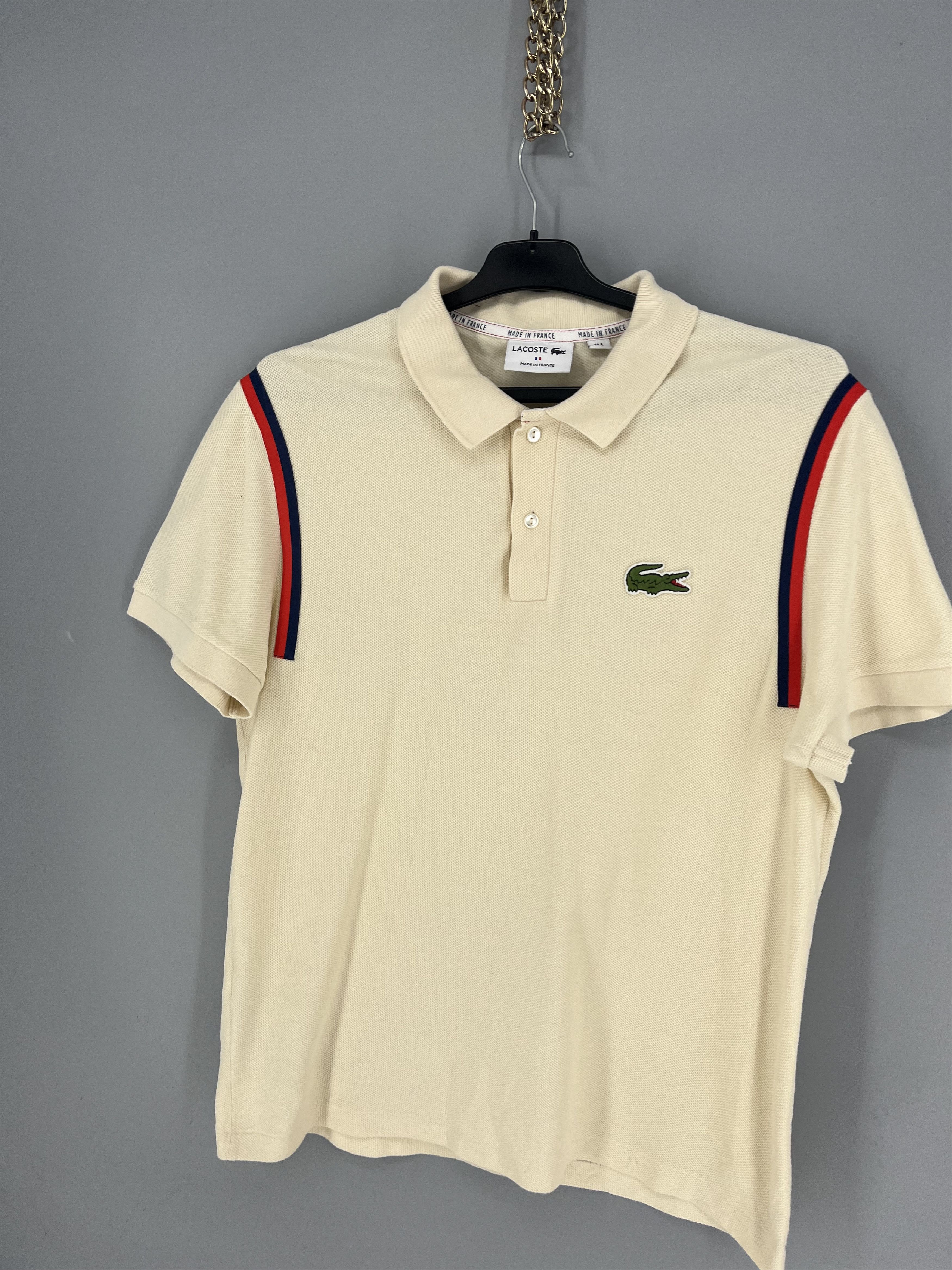 Lacoste LACOSTE Men's Polo Shirt Organic Cotton Big Croc Size US L / EU 52-54 / 3 - 3 Thumbnail