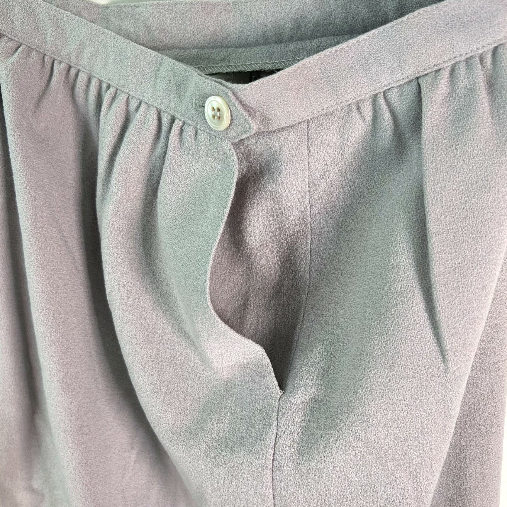 Jones New York Jones New York A-Line Skirt Women's Gray Size 12 Fully Lined Pockets Casual Wool, Knee Length, 28 in Waist - Regular Fit Size 34" / US 12 / IT 48 - 5 Thumbnail