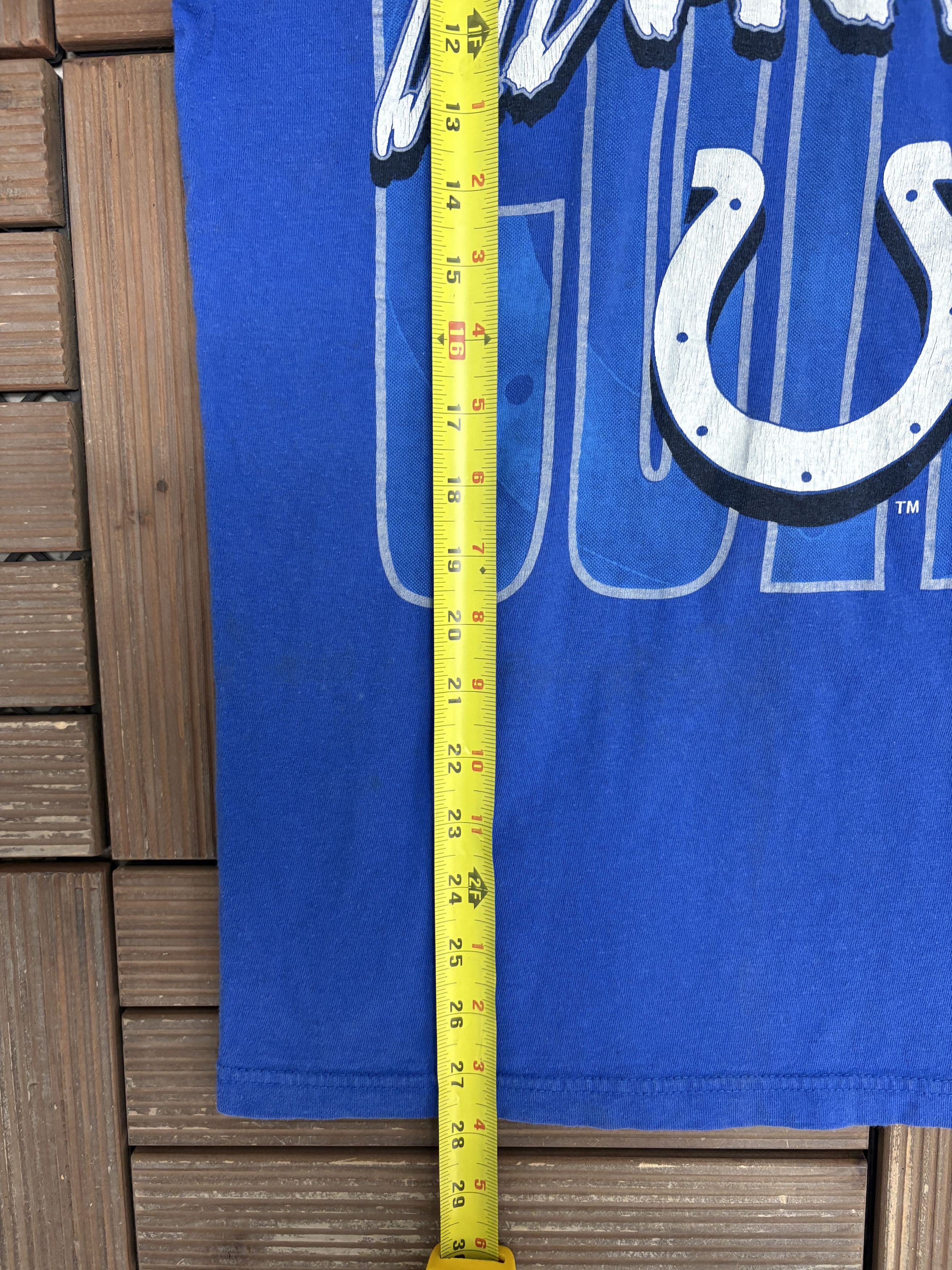 Logo 7 Indianapolis Colts Vintage Blue T-Shirt Tee Size US L / EU 52-54 / 3 - 8 Thumbnail
