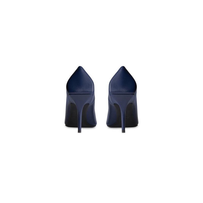 Balenciaga o1s1rm1225 Square Knife BB 80mm Pumps in Blue Size US 10 / IT 40 - 5 Thumbnail