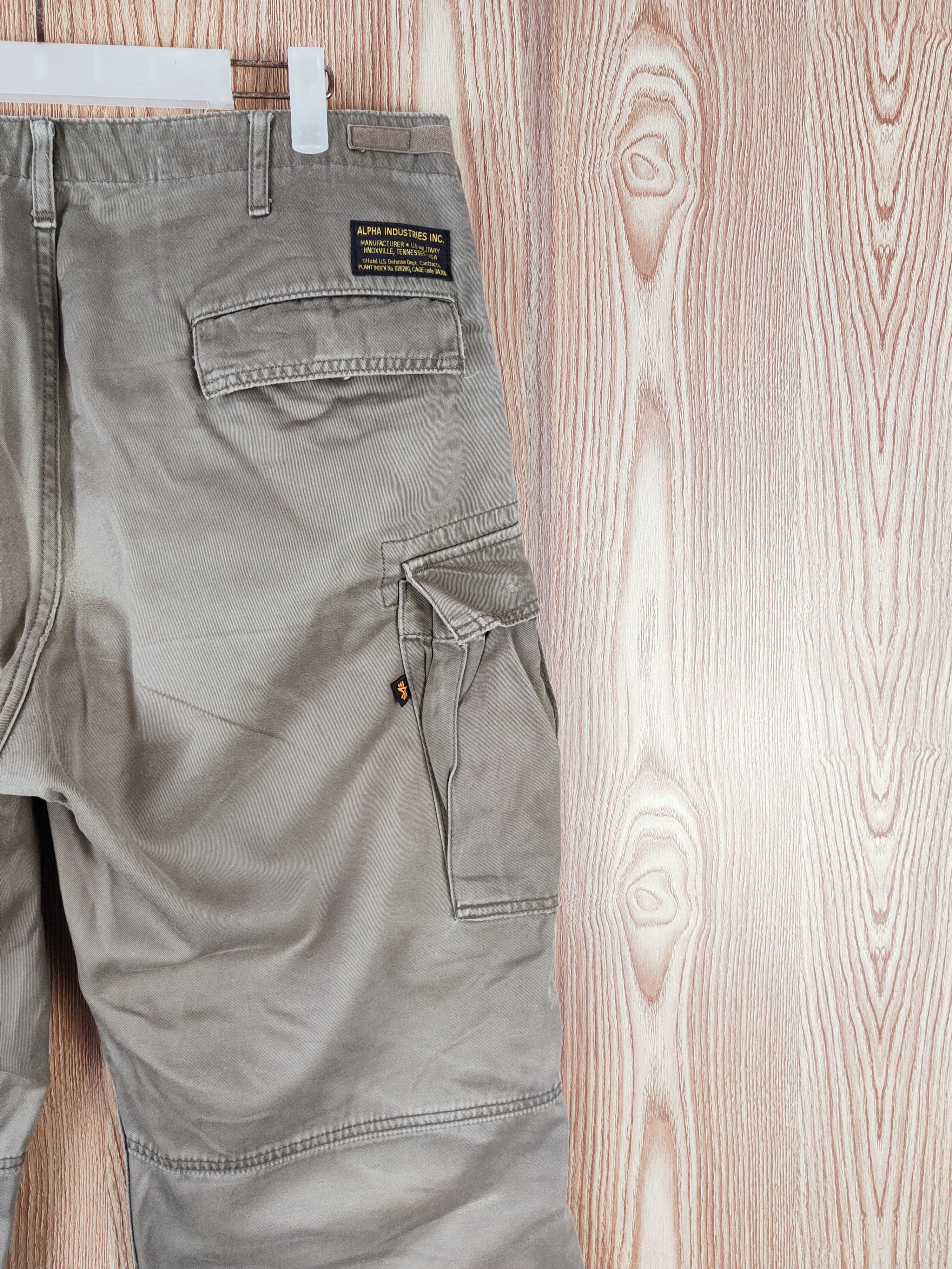 Alpha Industries DL Alpha Industries Beige Multipocket Cargo Pants #S2786 Size US 32 / EU 48 - 15 Thumbnail