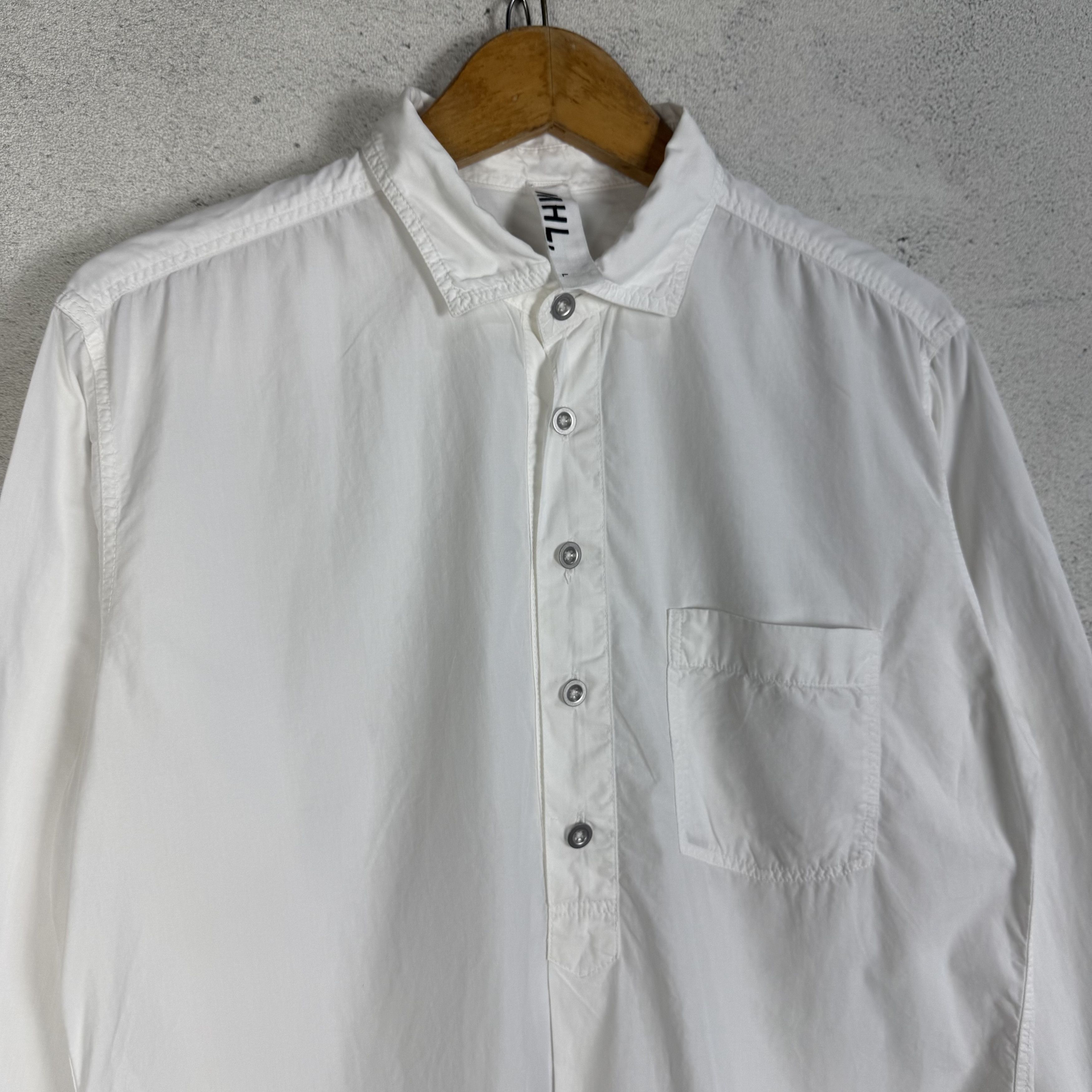 Margaret Howell MHL Margaret Howell Half Button Shirt Size US L / EU 52-54 / 3 - 3 Thumbnail