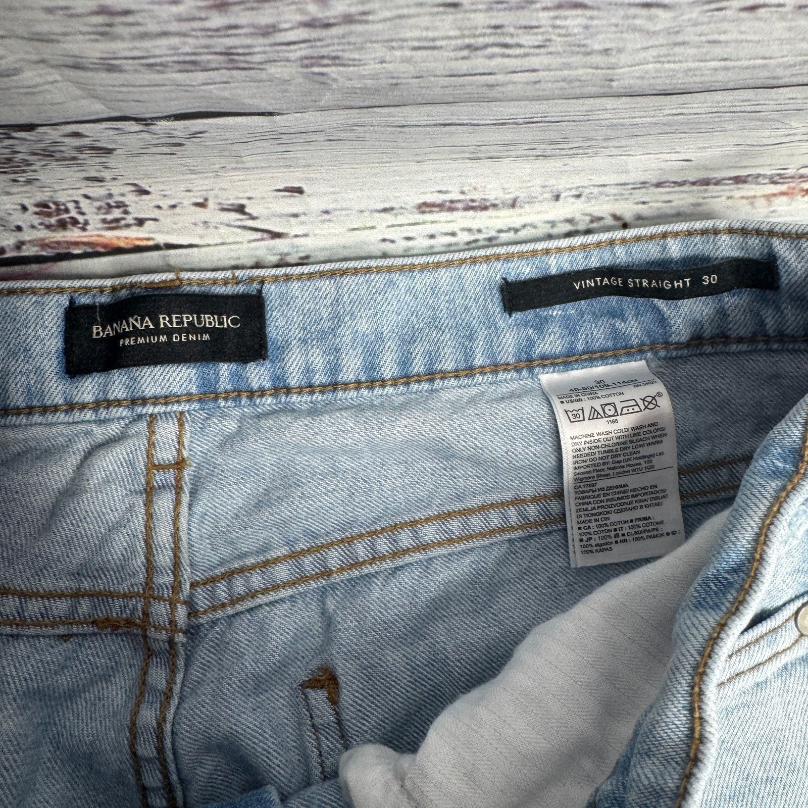 Banana Republic Banana Republic Vintage Straight Jeans Light Wash 30 Size 30" / US 8 / IT 44 - 5 Thumbnail