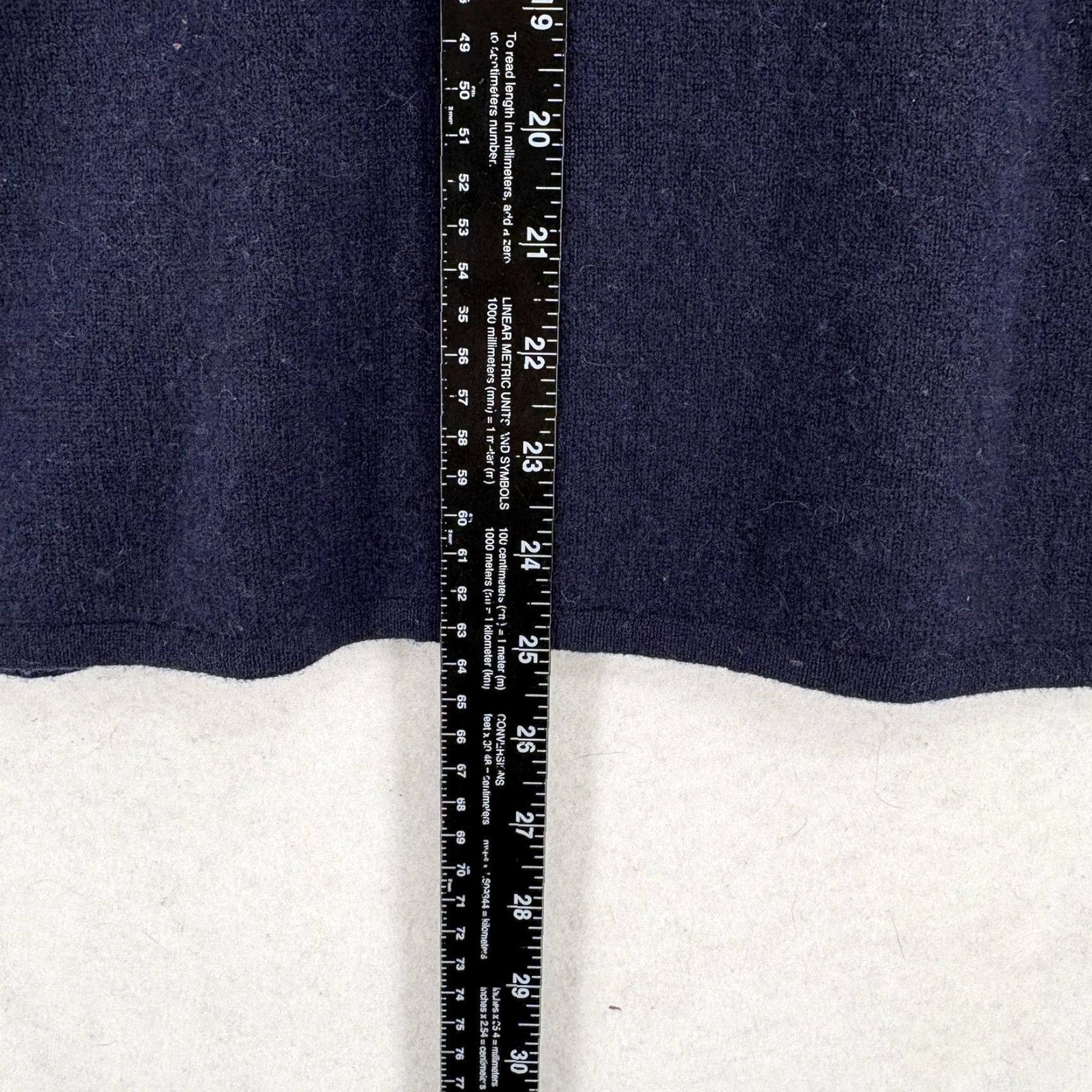 J.Crew J.CREW Sweater Womens Small Blue 100% Cashmere Pockets 3/4 Sleeve Tunic Crew Neck VTG Size S / US 4 / IT 40 - 6 Thumbnail