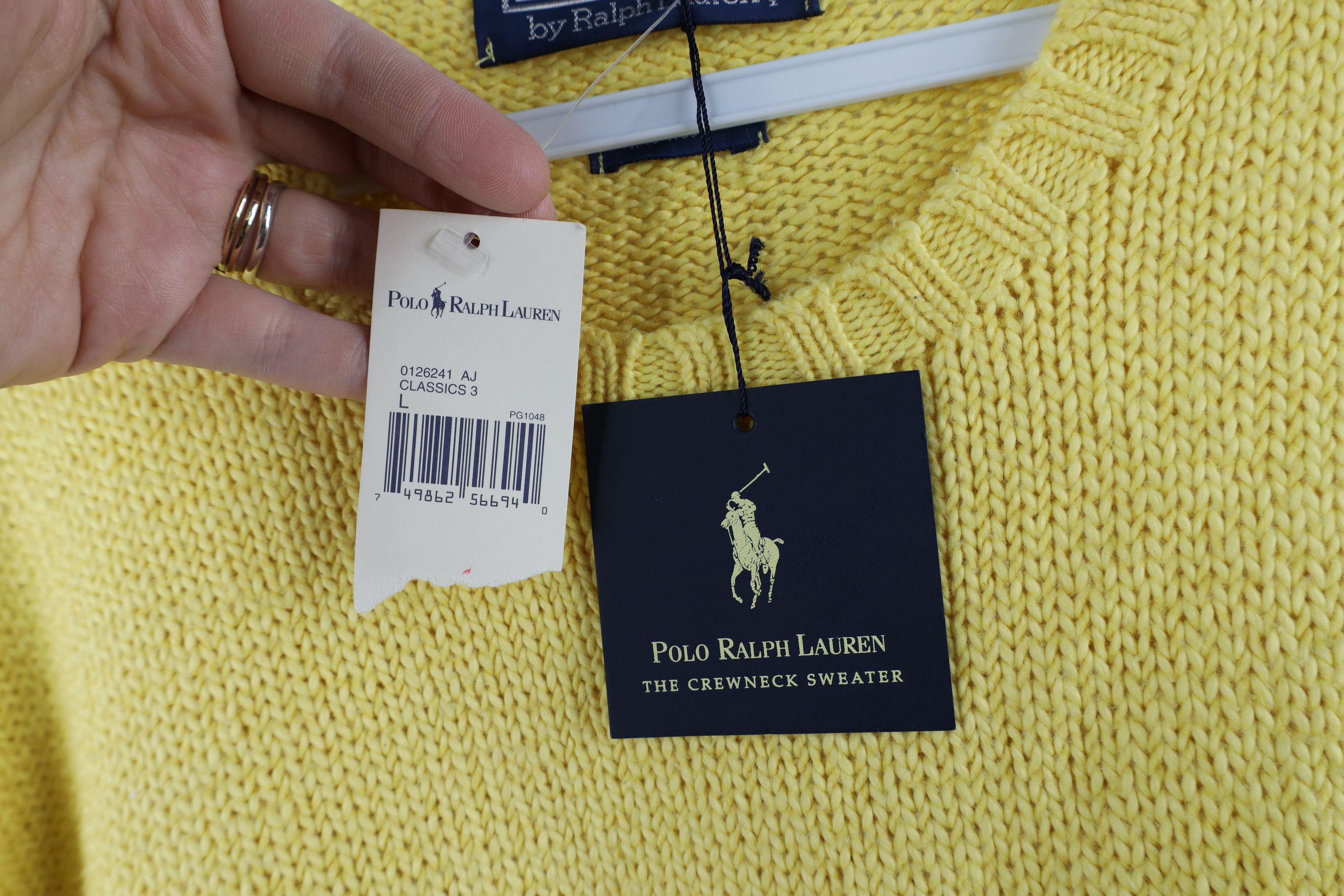 Ralph Lauren × Vintage NOS Vintage 90s Ralph Lauren Blend Knit Crewneck Sweater Size US L / EU 52-54 / 3 - 5 Thumbnail