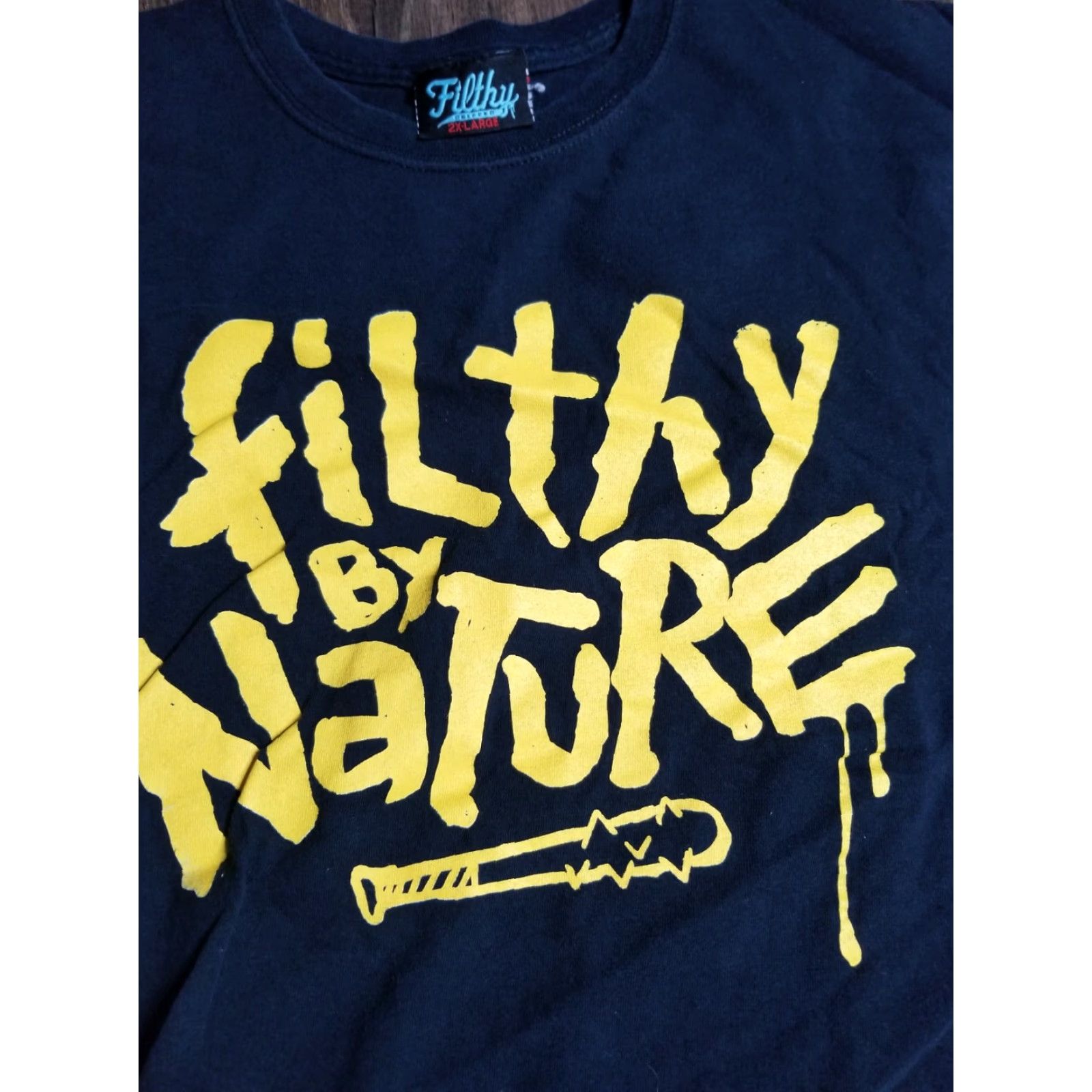 Vintage VINTAGE Filthy Rascal Dripped Baseball T-shirt FILTHY BY NATURE Mens 2XL Black Crew Neck Short Sleeve Graphic Tee 90s Baseball Style Mens Size US XXL / EU 58 / 5 - 2 Thumbnail