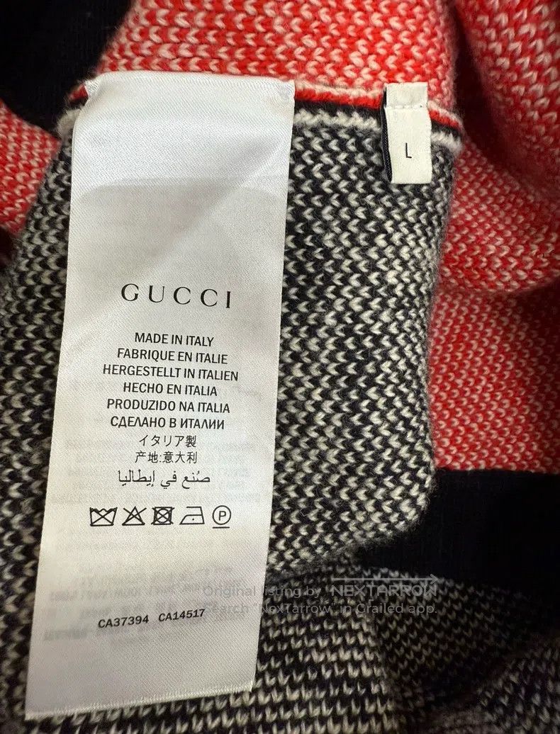 Gucci Gucci Red and white colour-matched diamond check coat Size L / US 10 / IT 46 - 5 Thumbnail