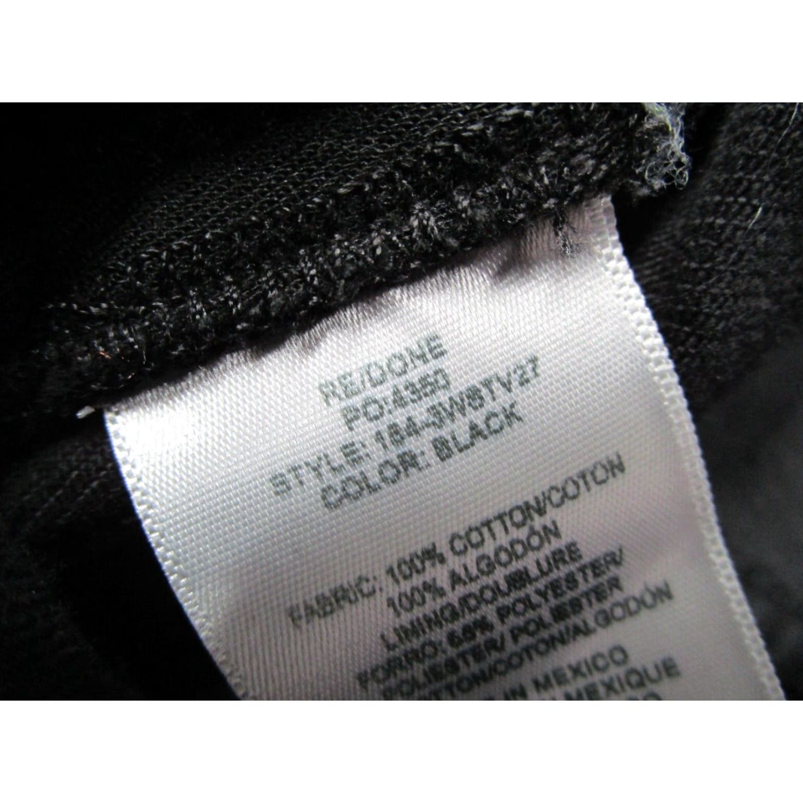 RE/DONE RE/DONE Jeans Women 24 Black Stove Pipe Button Fly Cropped Denim 27 Inseam 5-Pocket Stretch Size 42" / US 20 - 3 Thumbnail