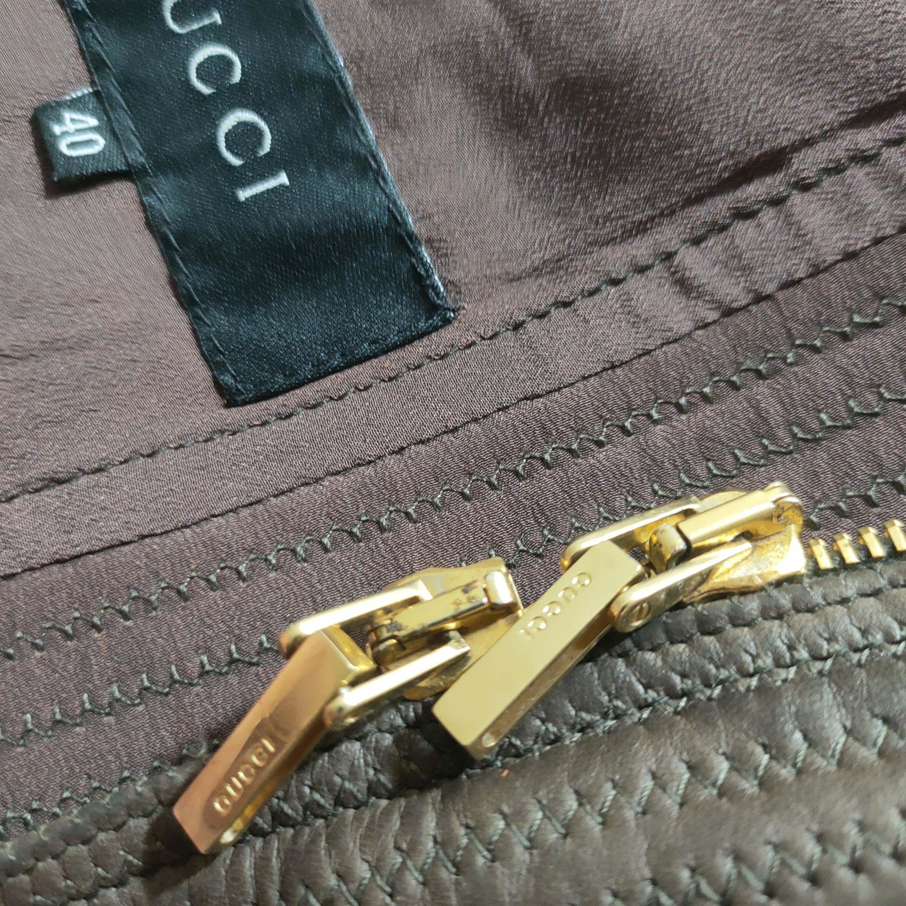 Gucci × Vintage Gucci Stitched Leather Jacket Size S / US 4 / IT 40 - 9 Thumbnail