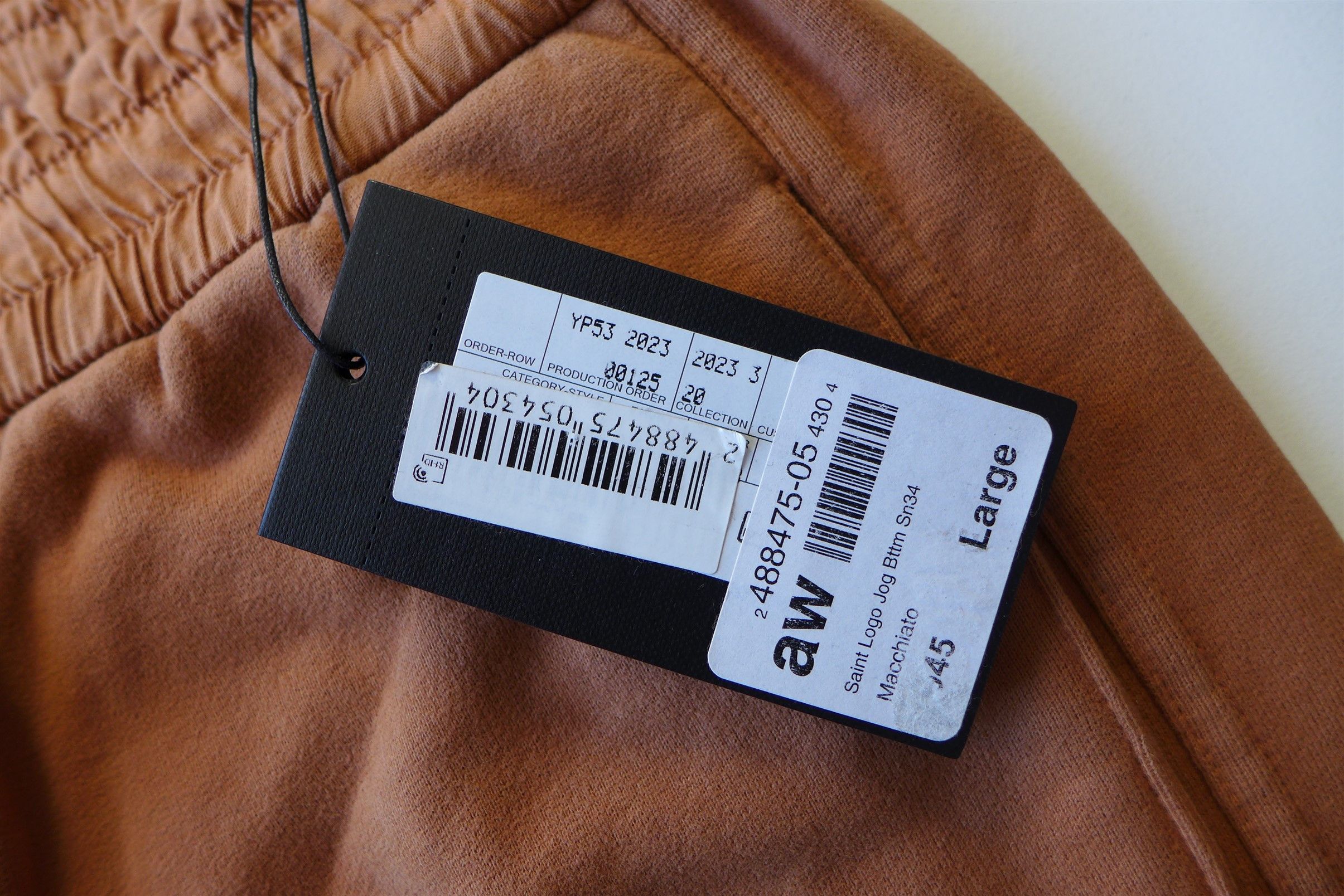 Saint Laurent Paris Saint Laurent Sweatpants -- Macchiato Blanchi Cotton Jersey Size US 34 / EU 50 - 16 Thumbnail