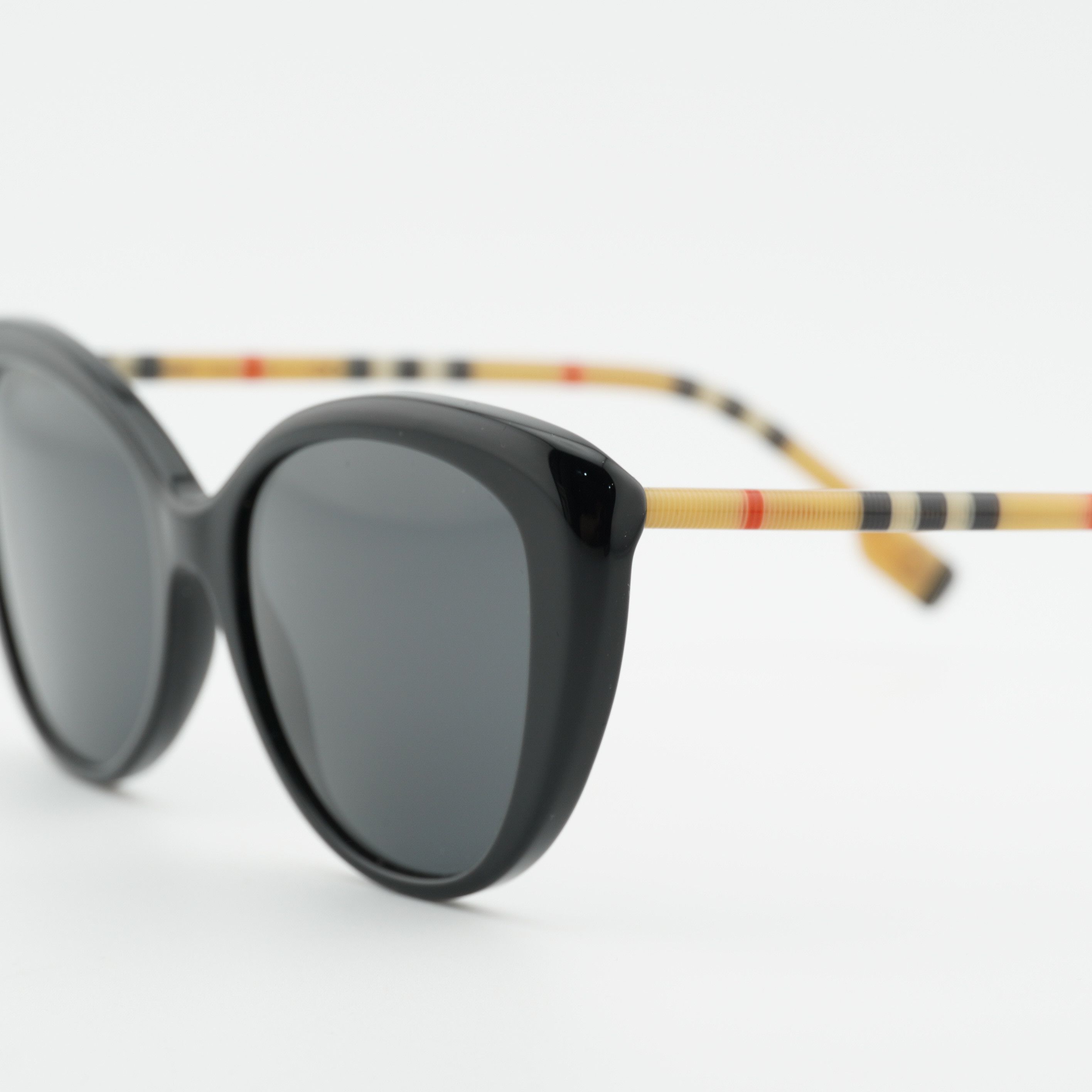Burberry Burberry BE4407 385387 Sunglasses Black/Vintage Cat Eye Fram Size ONE SIZE - 2 Thumbnail