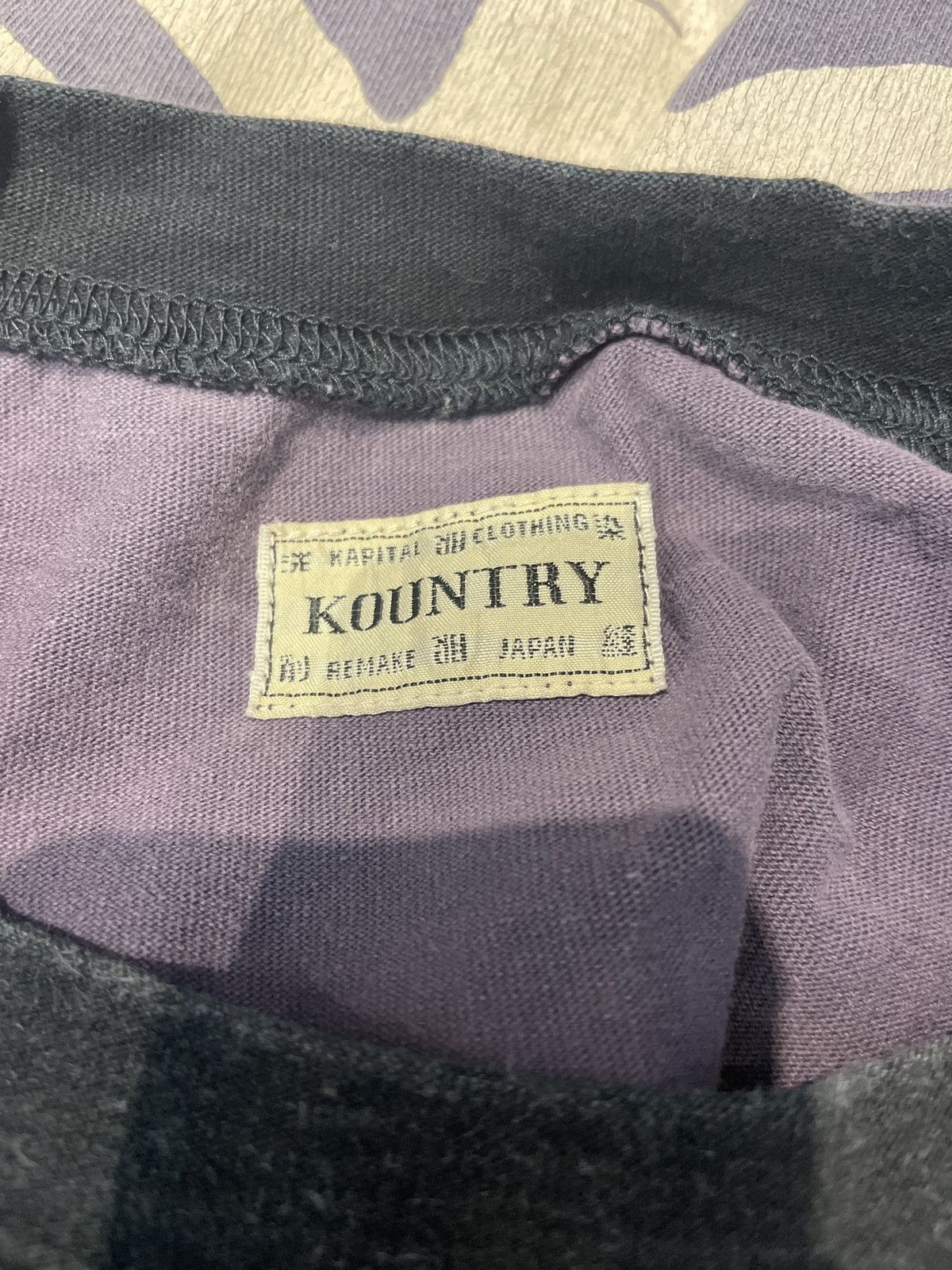 Kapital Kapital 2 Tone Big Pocket Shirt Jersey Black Purple Size US S / EU 44-46 / 1 - 3 Thumbnail