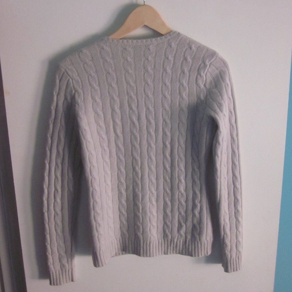 Ralph Lauren Black Label Ralph Lauren Black Label Cabled V-Neck Pullover Slim Fit Si Size S / US 4 / IT 40 - 8 Thumbnail