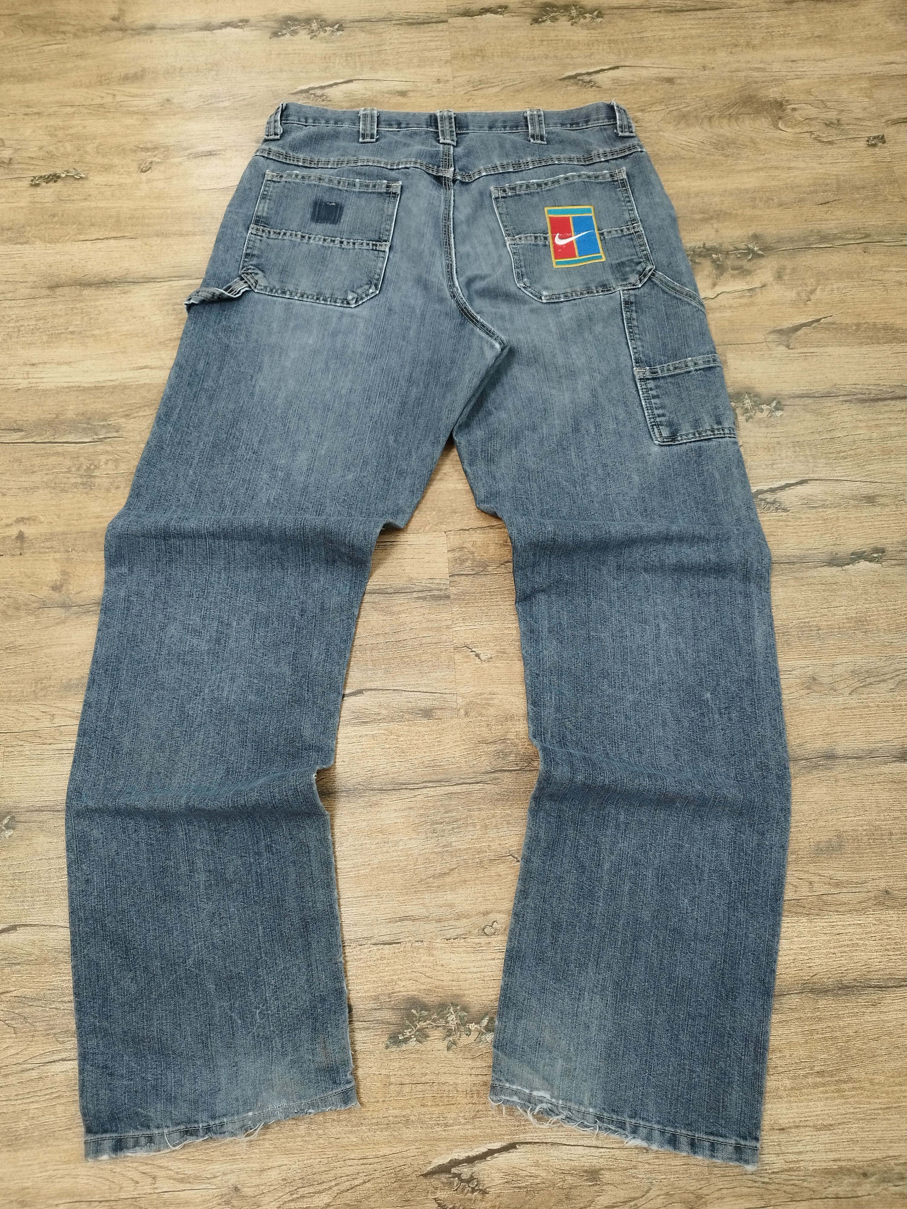 Lee Vintage 90s Nike Court Reworked Lee Carpenter Baggy Jeans Size US 34 / EU 50 - 1 Thumbnail