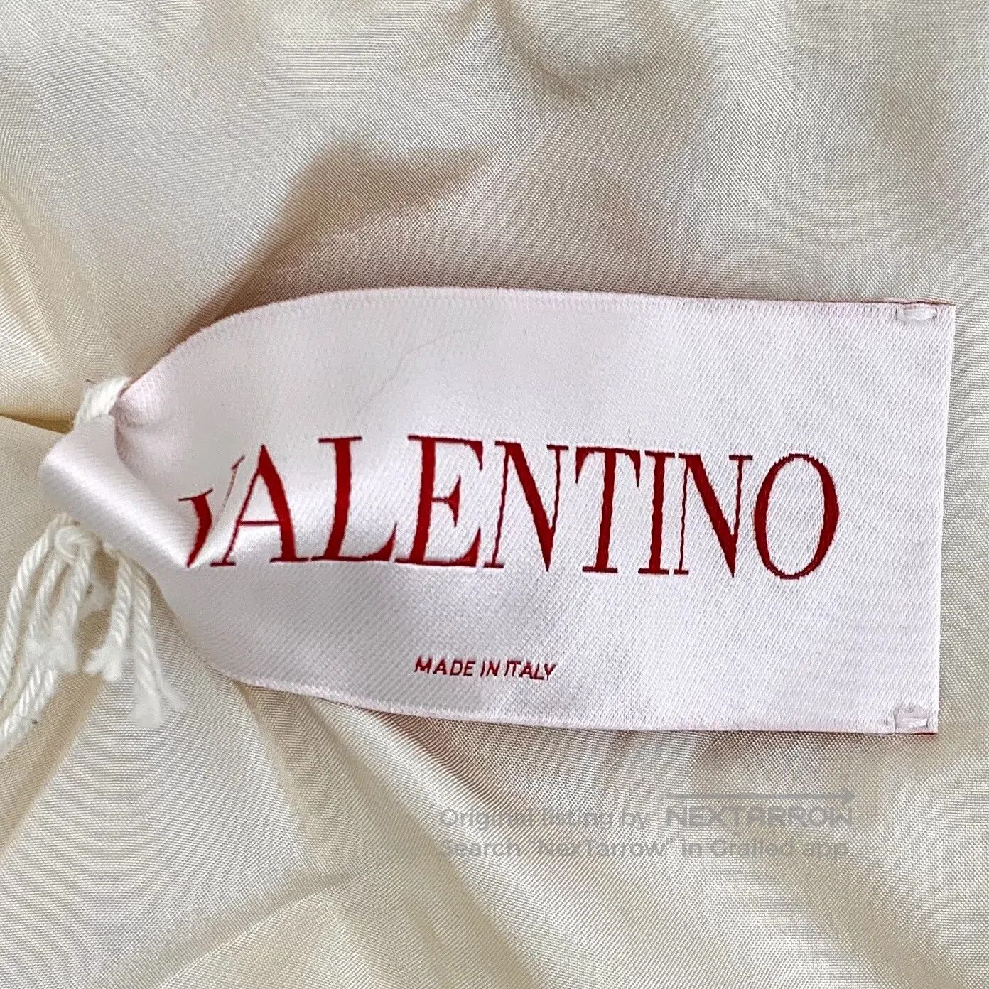 Valentino Valentino Light Yellow Diamond Metallic Wool Collar Long S Size M / US 6-8 / IT 42-44 - 5 Thumbnail