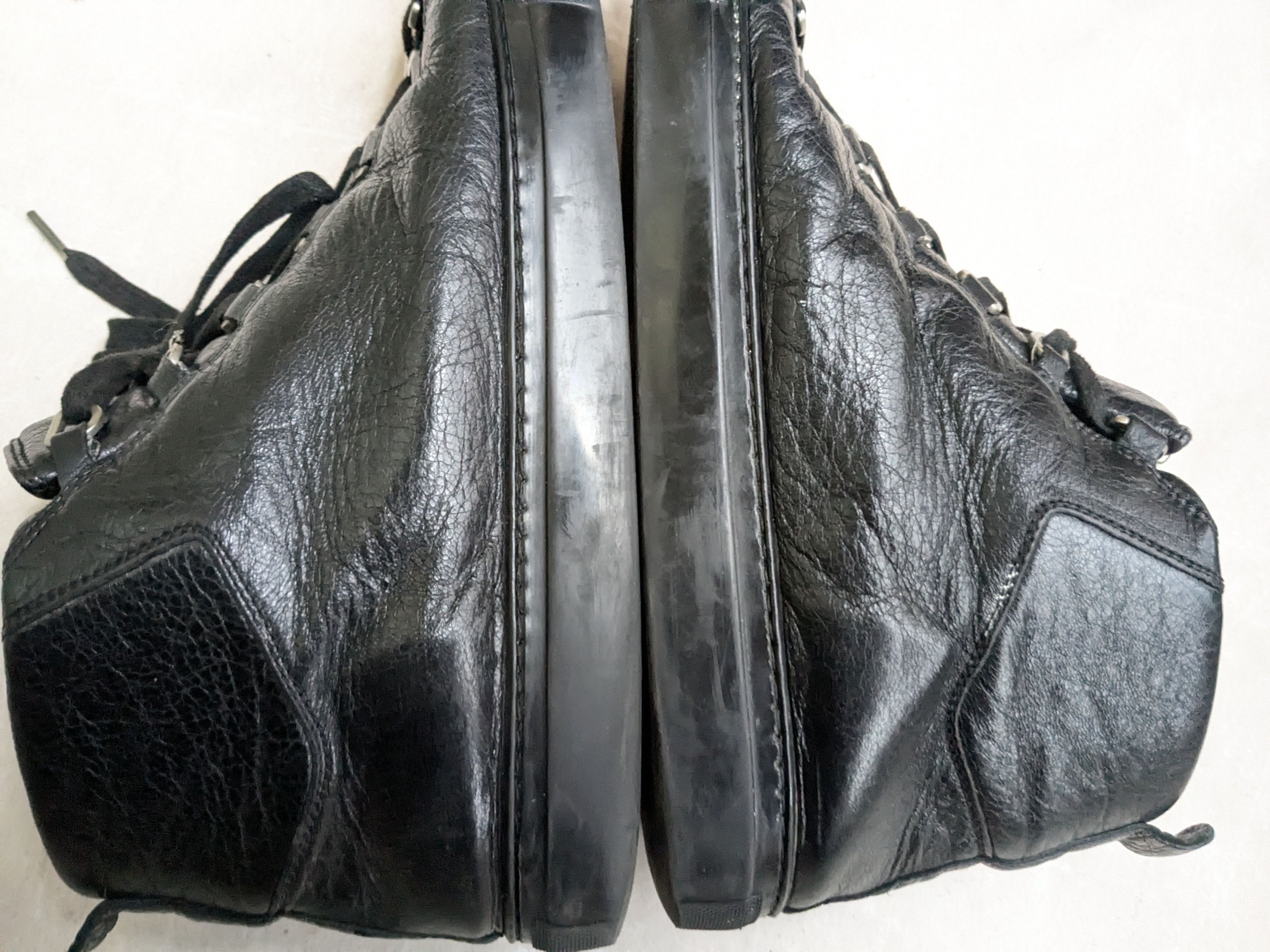 Balenciaga Balenciaga Arena Black 12 High Tops Leather Size US 12 / EU 45 - 10 Thumbnail
