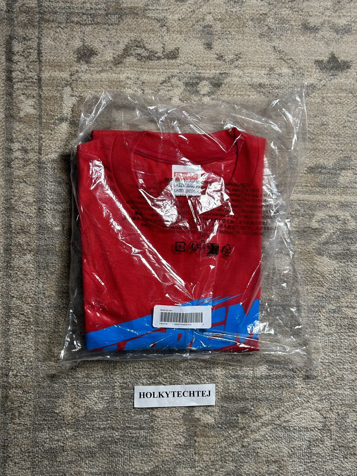 Supreme Supreme Mont Blanc Tee - Red - S - FW23 Size US S / EU 44-46 / 1 - 2 Thumbnail