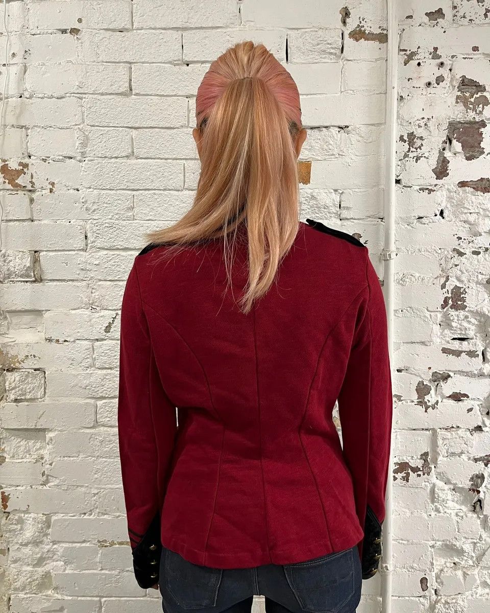 Polo Ralph Lauren Ralph Lauren Red & Black Buttoned Officer Zip-Up Jacket Size M / US 6-8 / IT 42-44 - 3 Thumbnail