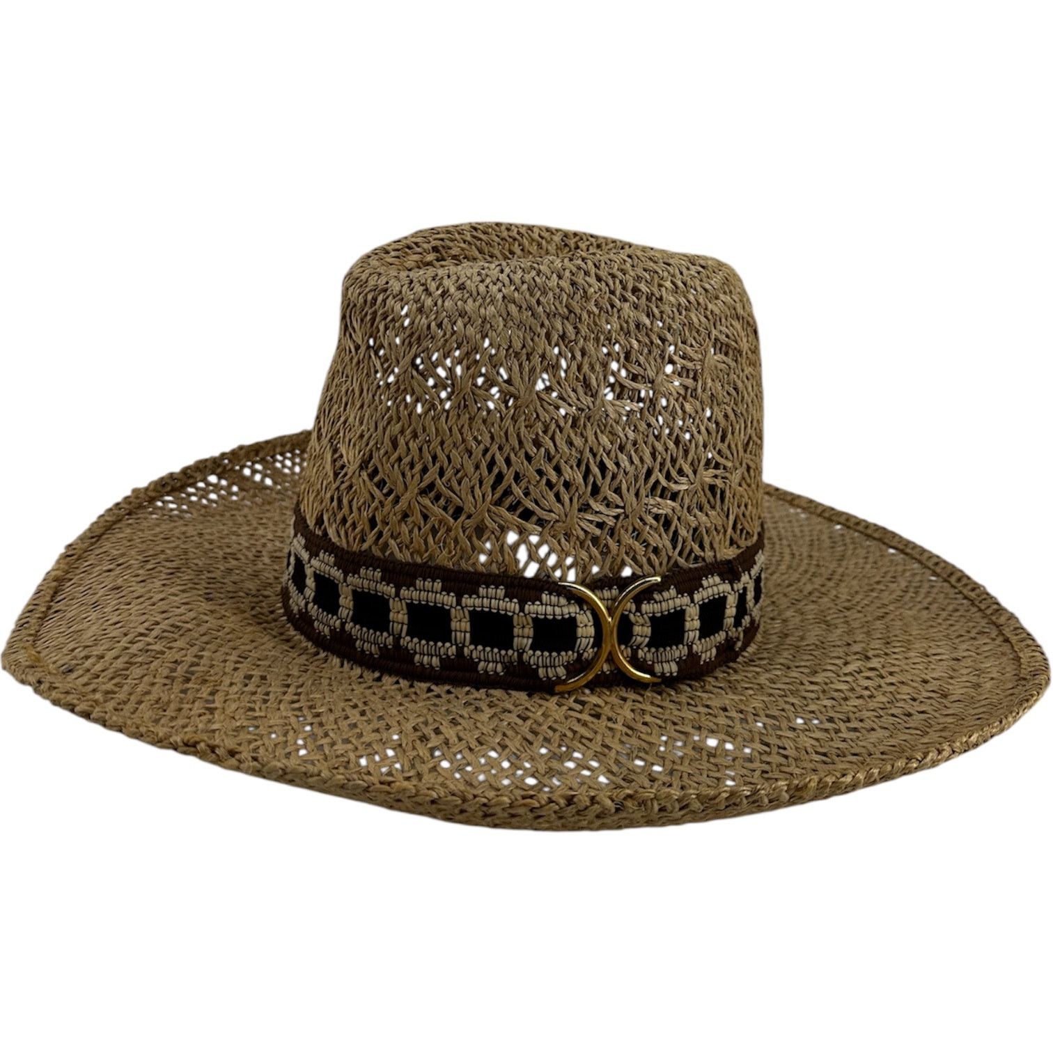Bailey New West U-Rollit Woven Hat Straw Wide Brim Western Cowgirl Tan 7 3/8 Bailey New West U-Rollit Woven Hat Straw Wide Brim Tan 7 3/8 main image 3