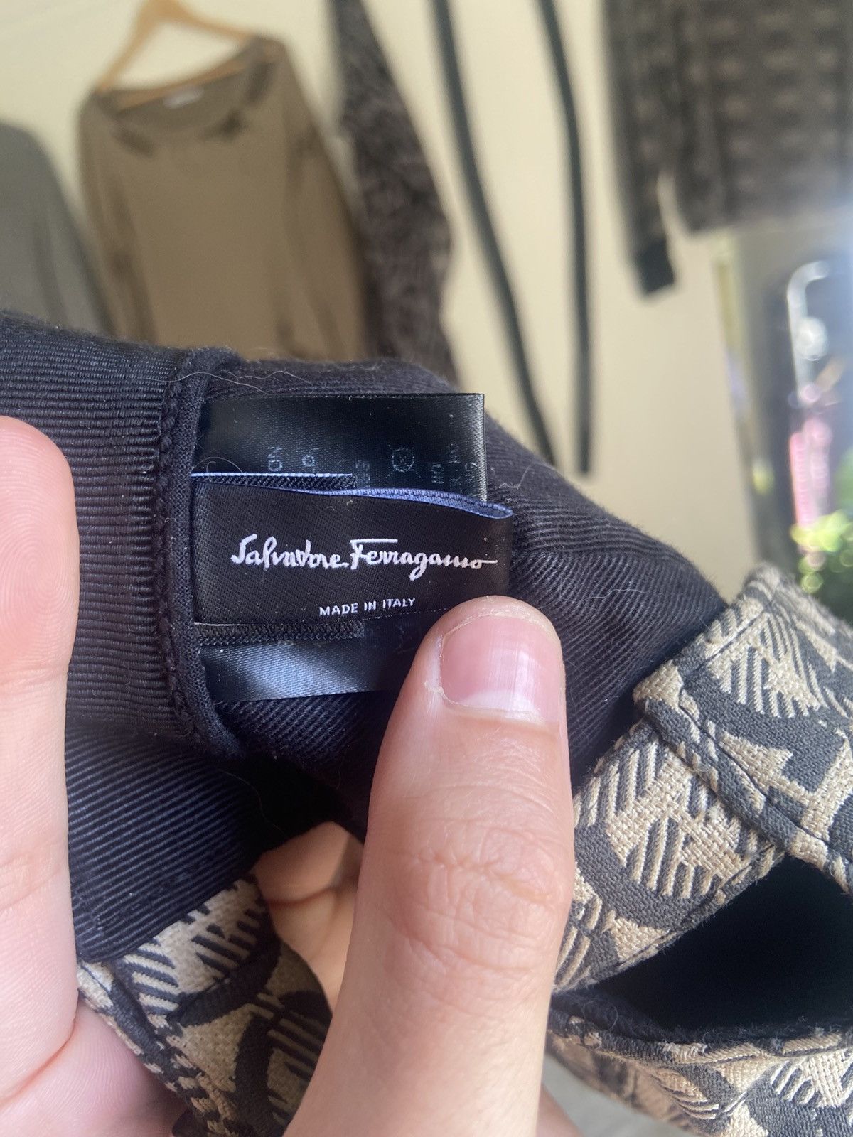 Salvatore Ferragamo FERRAGAMO GANCINI MONOGRAM BASEBALL HAT Size ONE SIZE - 6 Thumbnail