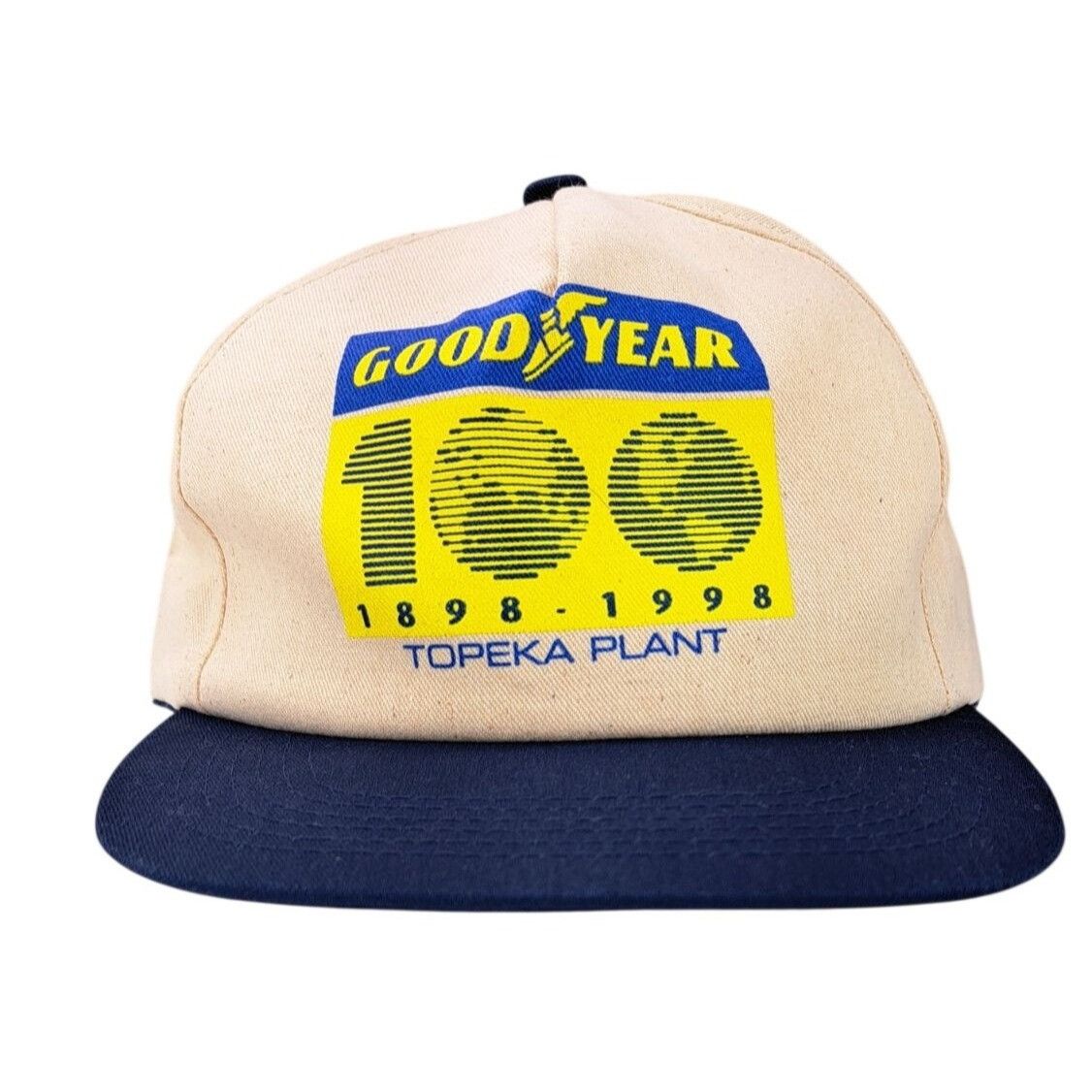 Vintage Vintage Goodyear Anniversary Topeka Kansas Cap Snapback Hat Size ONE SIZE - 1 Thumbnail