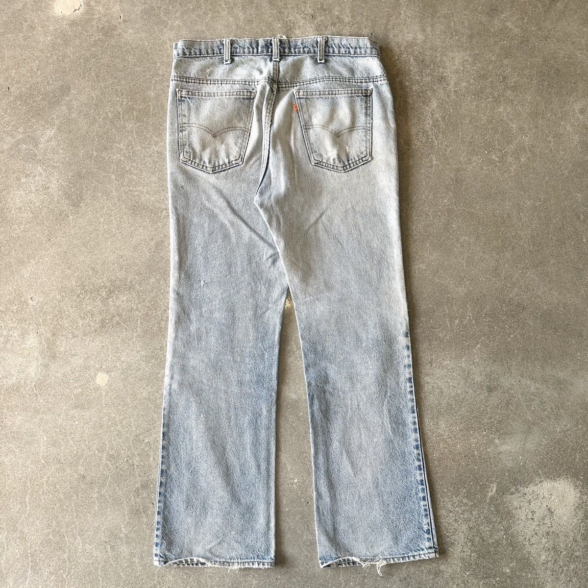 Levi's 80’s THRASHED Levi’s 517 Orange Tab Flared Denim Size US 34 / EU 50 - 4 Thumbnail