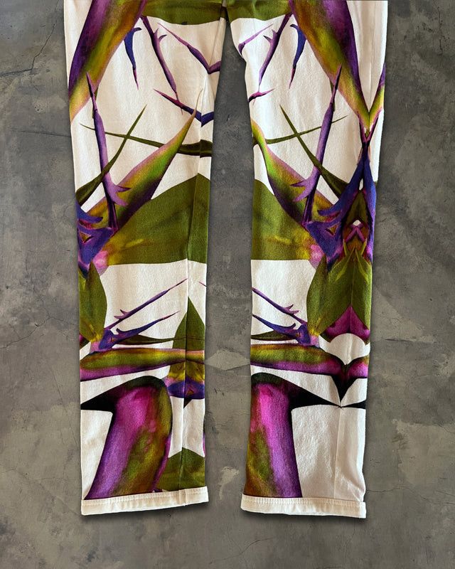 Givenchy GIVENCHY SS2012 BIRDS OF PARADISE LEGGINGS Size US 26 / EU 42 - 3 Thumbnail