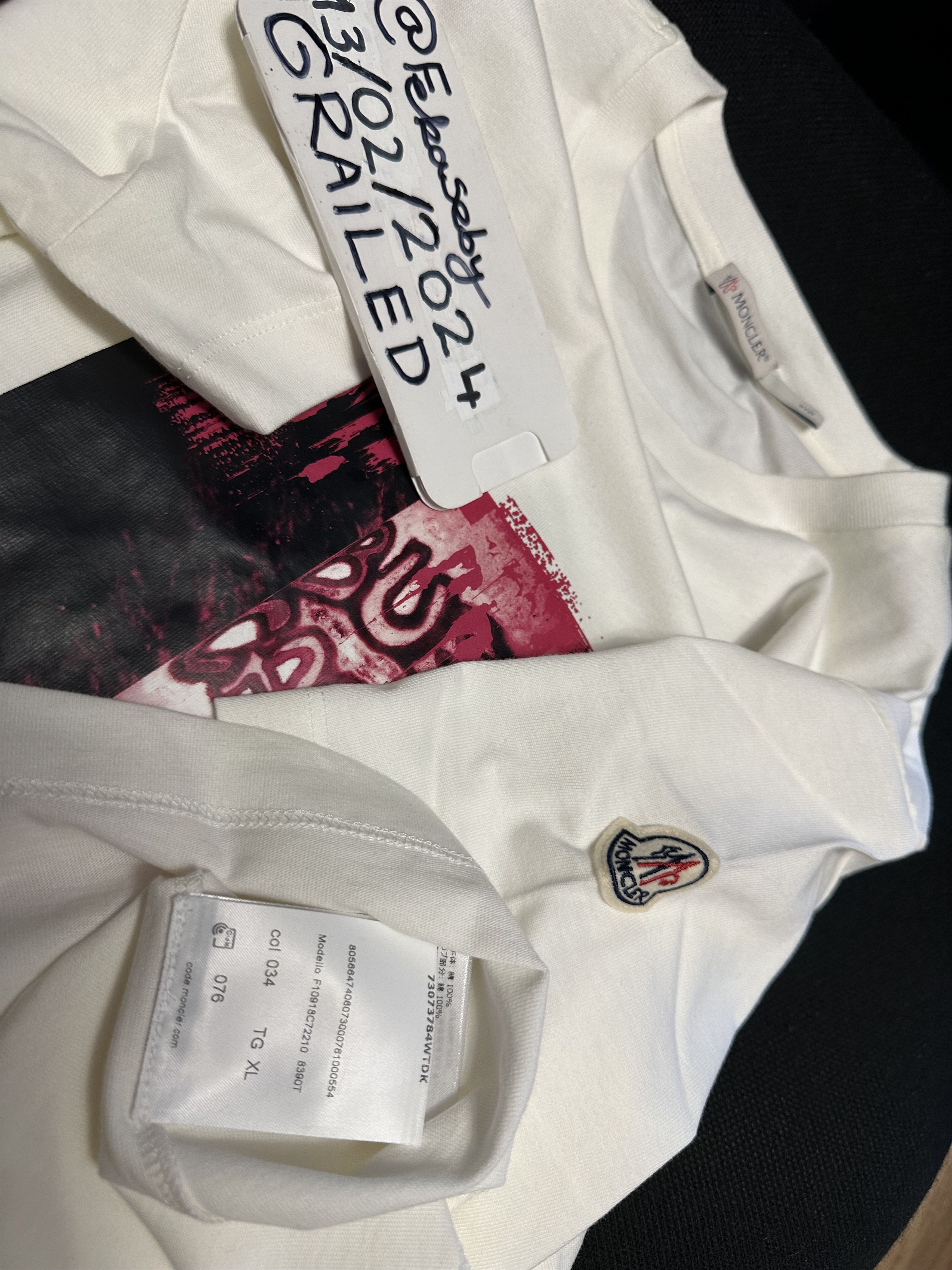 Moncler MONCLER Maglia T-shirt Size US M / EU 48-50 / 2 - 5 Thumbnail