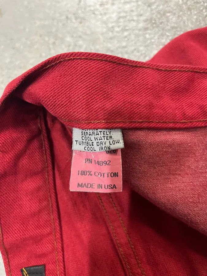 Marithe + Francois Girbaud × Vintage 2000s Marithé + François Girbaud Red Cozy Large Shorts Size US 31 - 11 Thumbnail