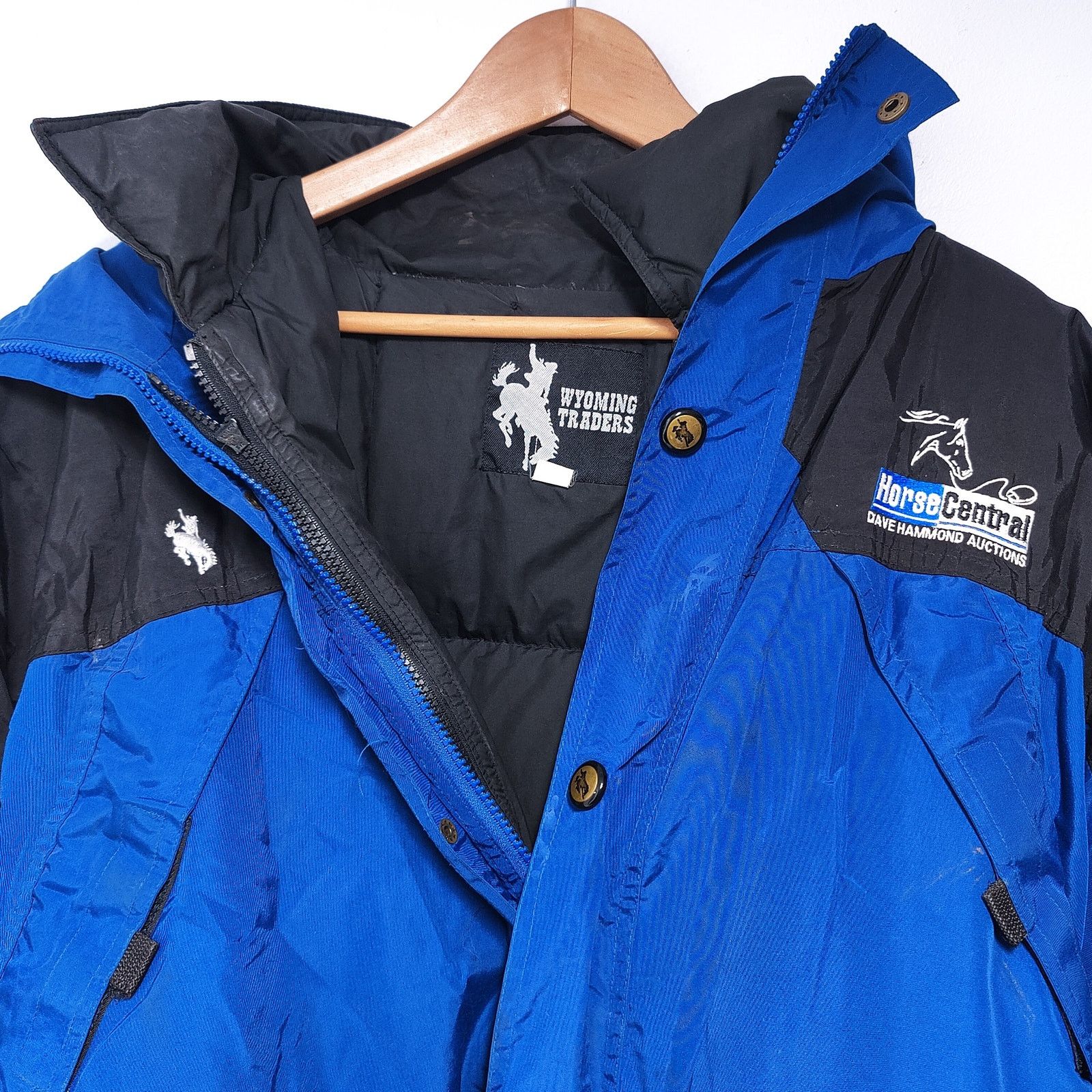 Horse Central winter jacket down puffer club raver ooak ket