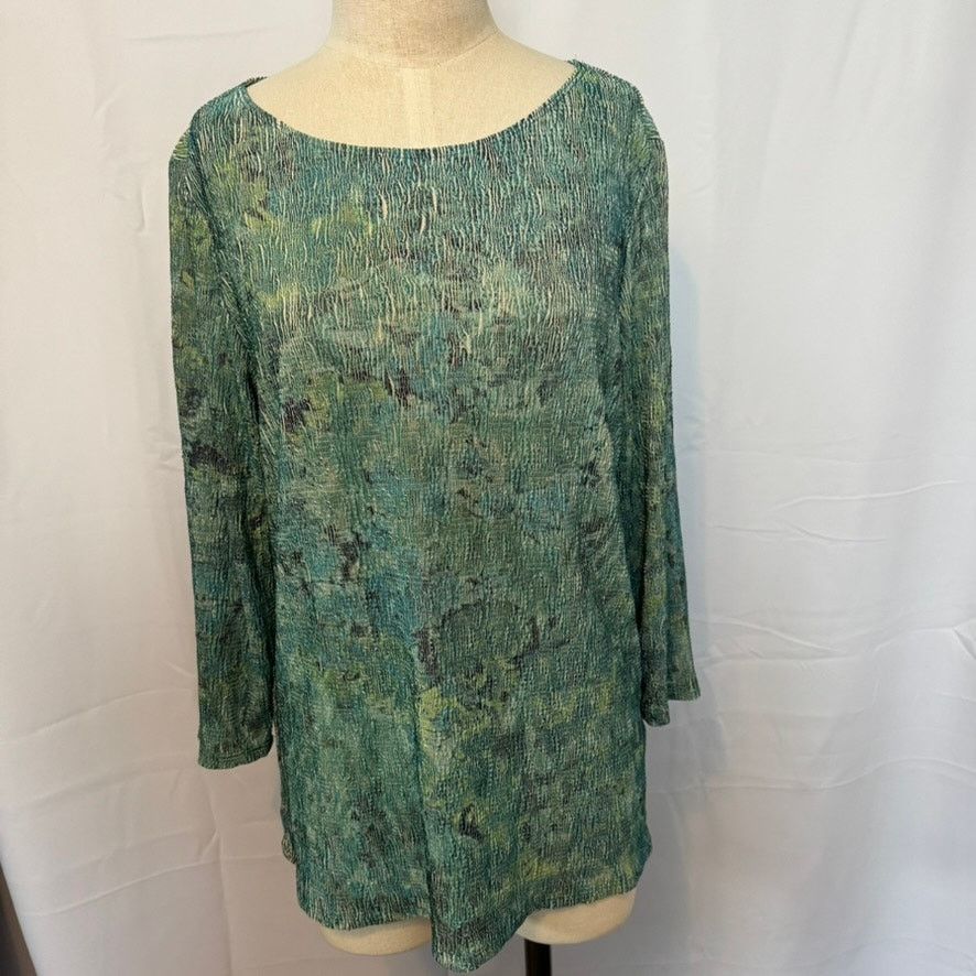 Coldwater Creek Coldwater Creek Blouse Top Boho 3/4 Sleeve Womens Size Large Size L / US 10 / IT 46 - 1 Thumbnail