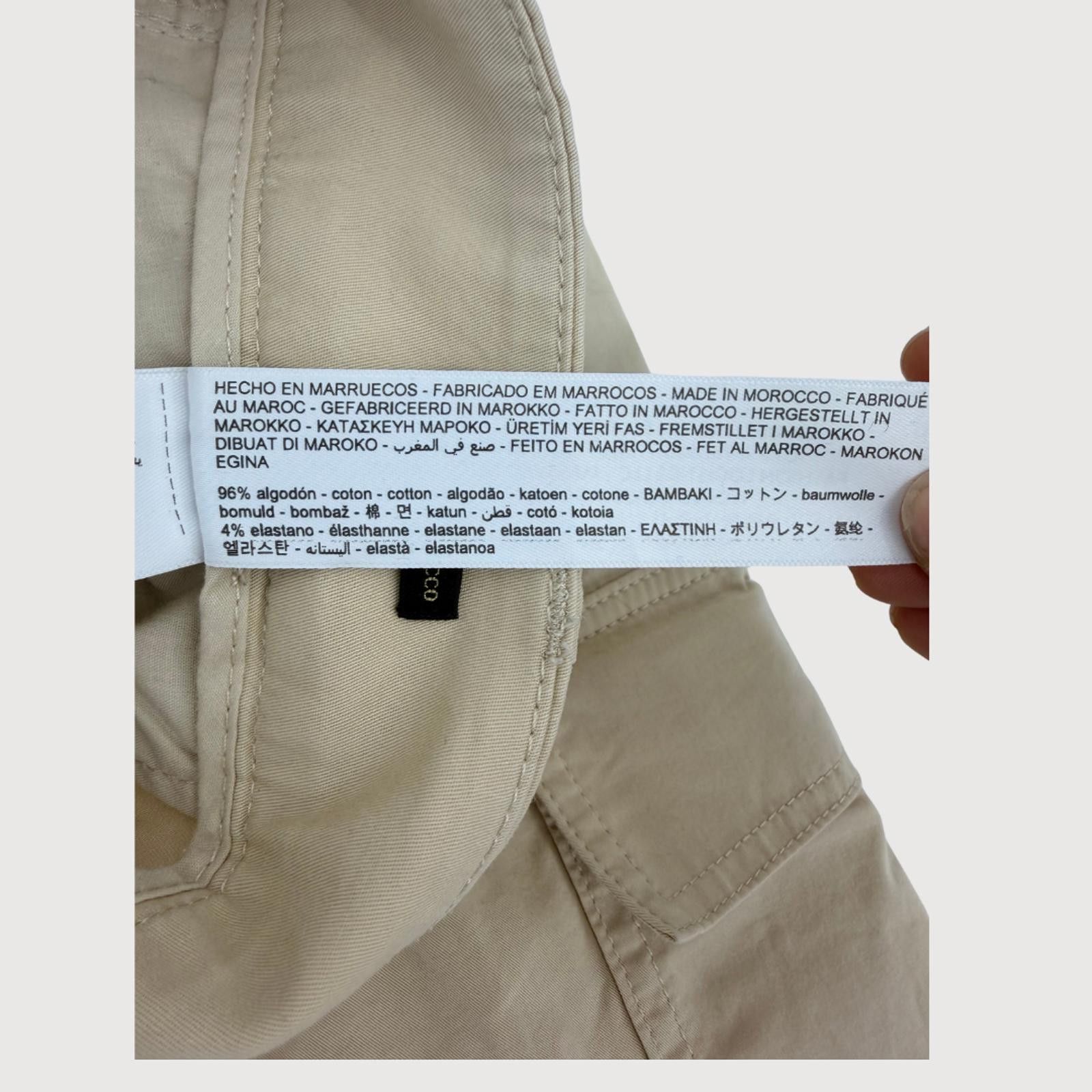 Massimo Dutti Massimo Dutti Cargo Chino Pants Relaxed Fit Khaki XS Size 27" / US 4 / IT 40 - 5 Thumbnail