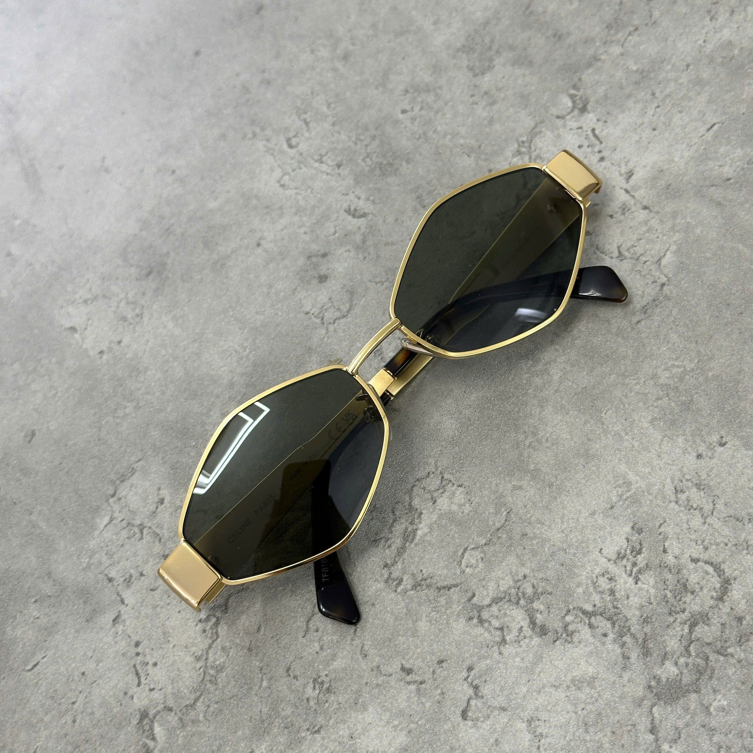 Celine CELINE Metal Triomphe 01 Sunglasses GOLD Size ONE SIZE - 2 Thumbnail