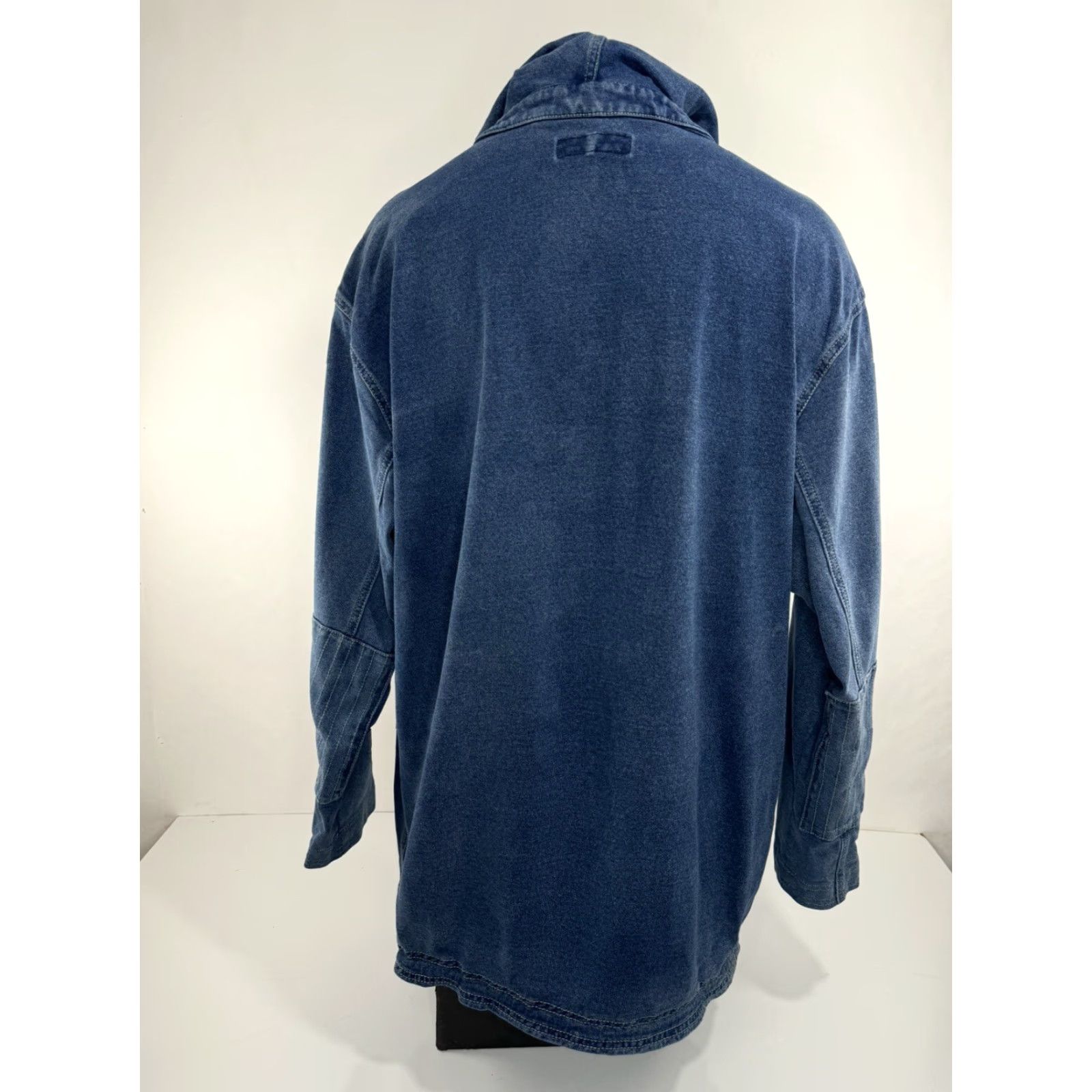 The Territory Ahead Territory Ahead Denim Hoodie Jacket - Mens XL Jeans Denim Metal Clasp Pullover Size US XL / EU 56 / 4 - 4 Thumbnail