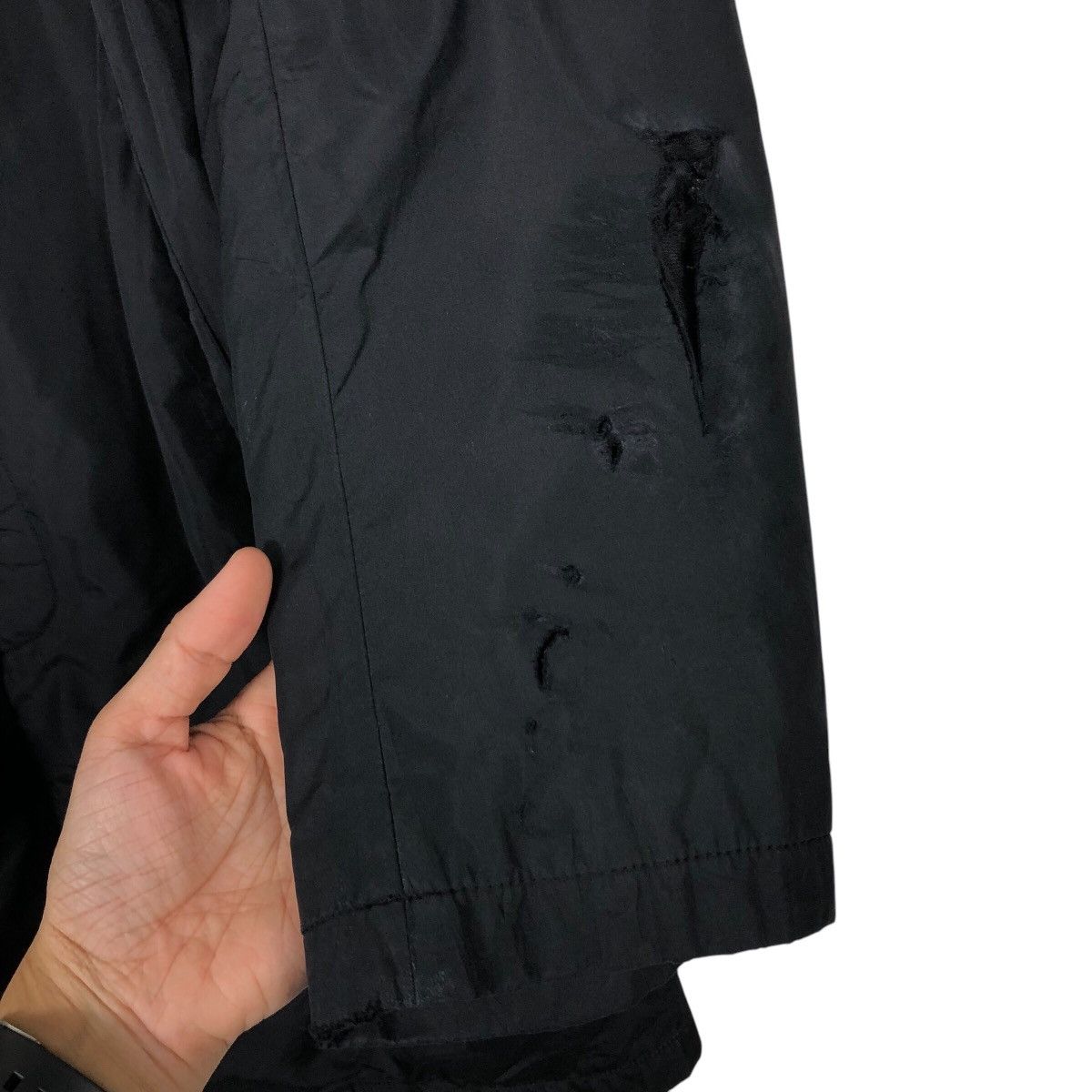 Yohji Yamamoto 📌Vintage Long Jacket Rich Black Ined Homme Basic Size US M / EU 48-50 / 2 - 17 Thumbnail