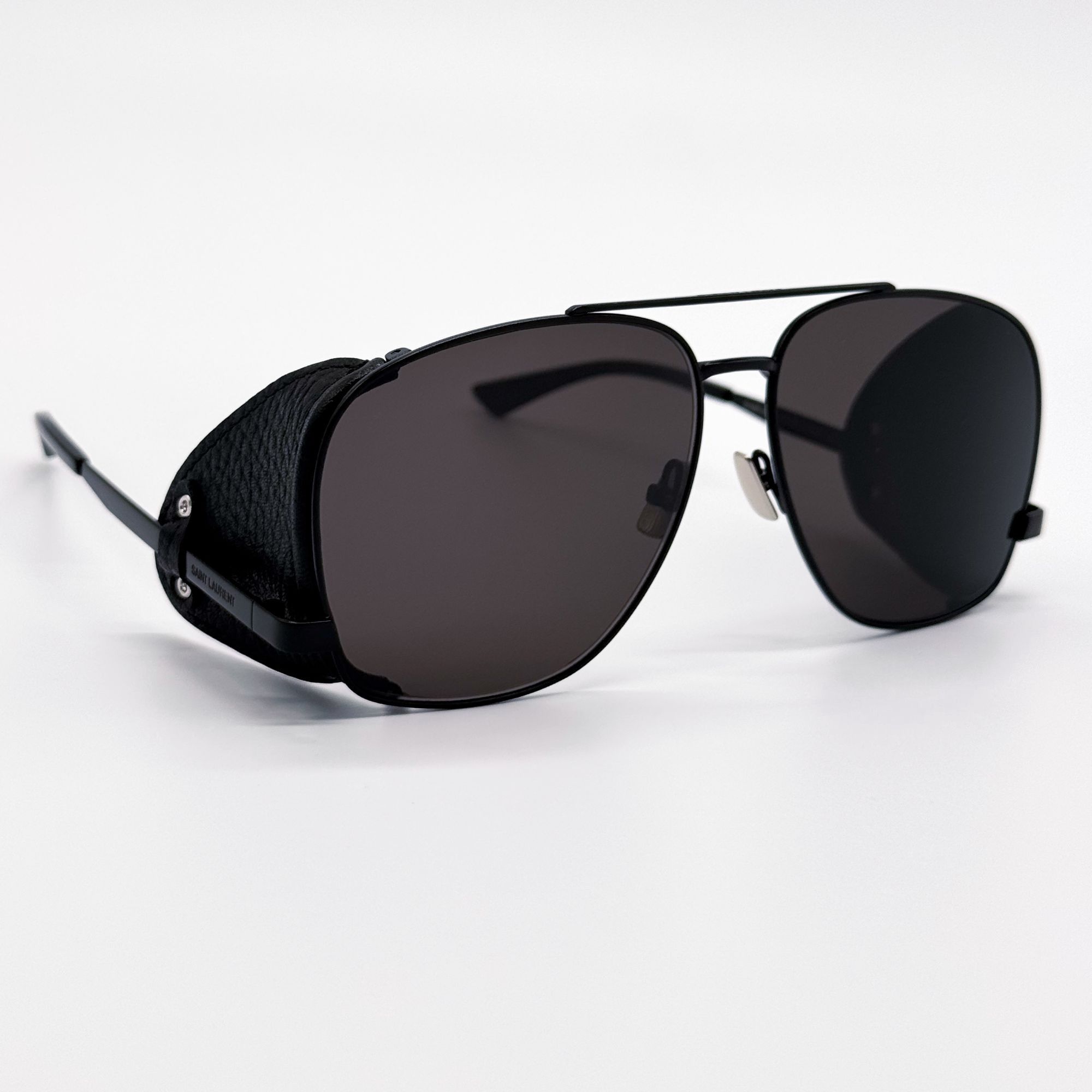 Saint Laurent Paris NEW SAINT LAURENT SL 653 LEON 002 SUNGLASSES AVIATOR BLACK Size ONE SIZE - 5 Thumbnail