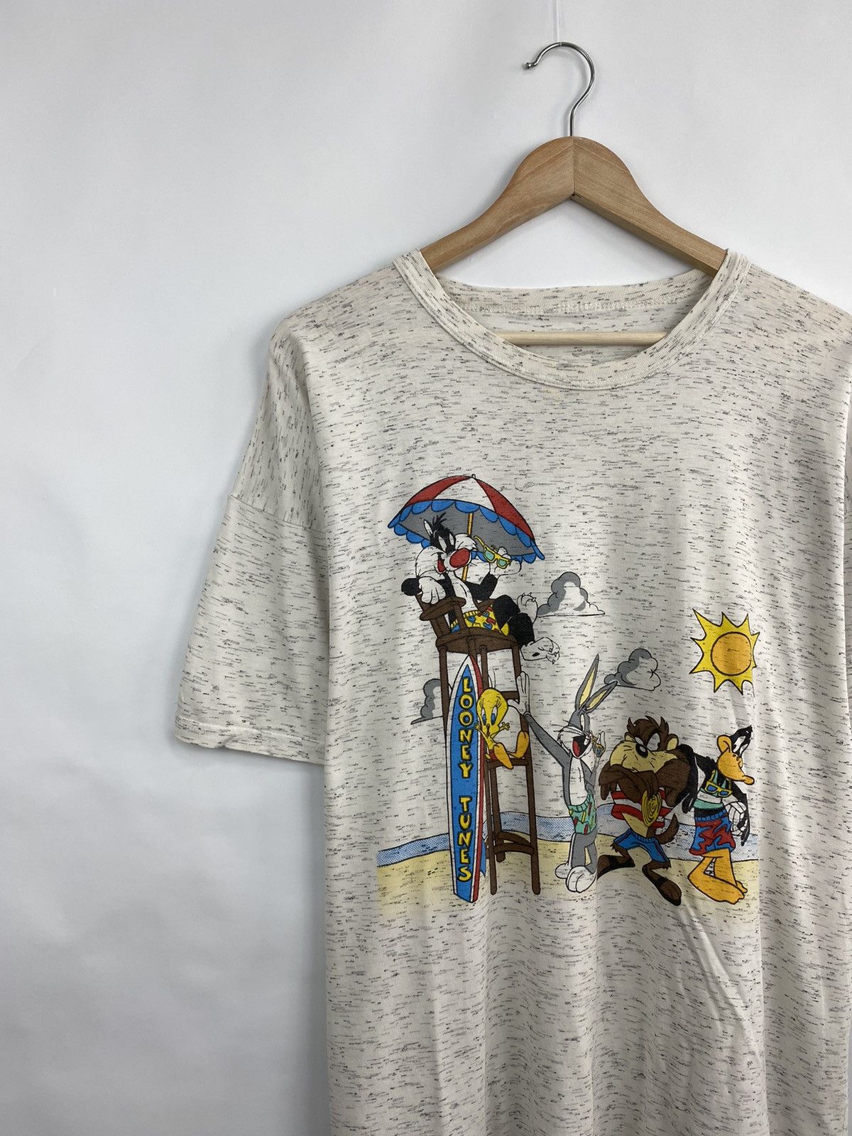 Warner Bros Vintage 1990 Looney Tunes Warner Bros Retro T-Shirt Rare Size US XL / EU 56 / 4 - 2 Thumbnail