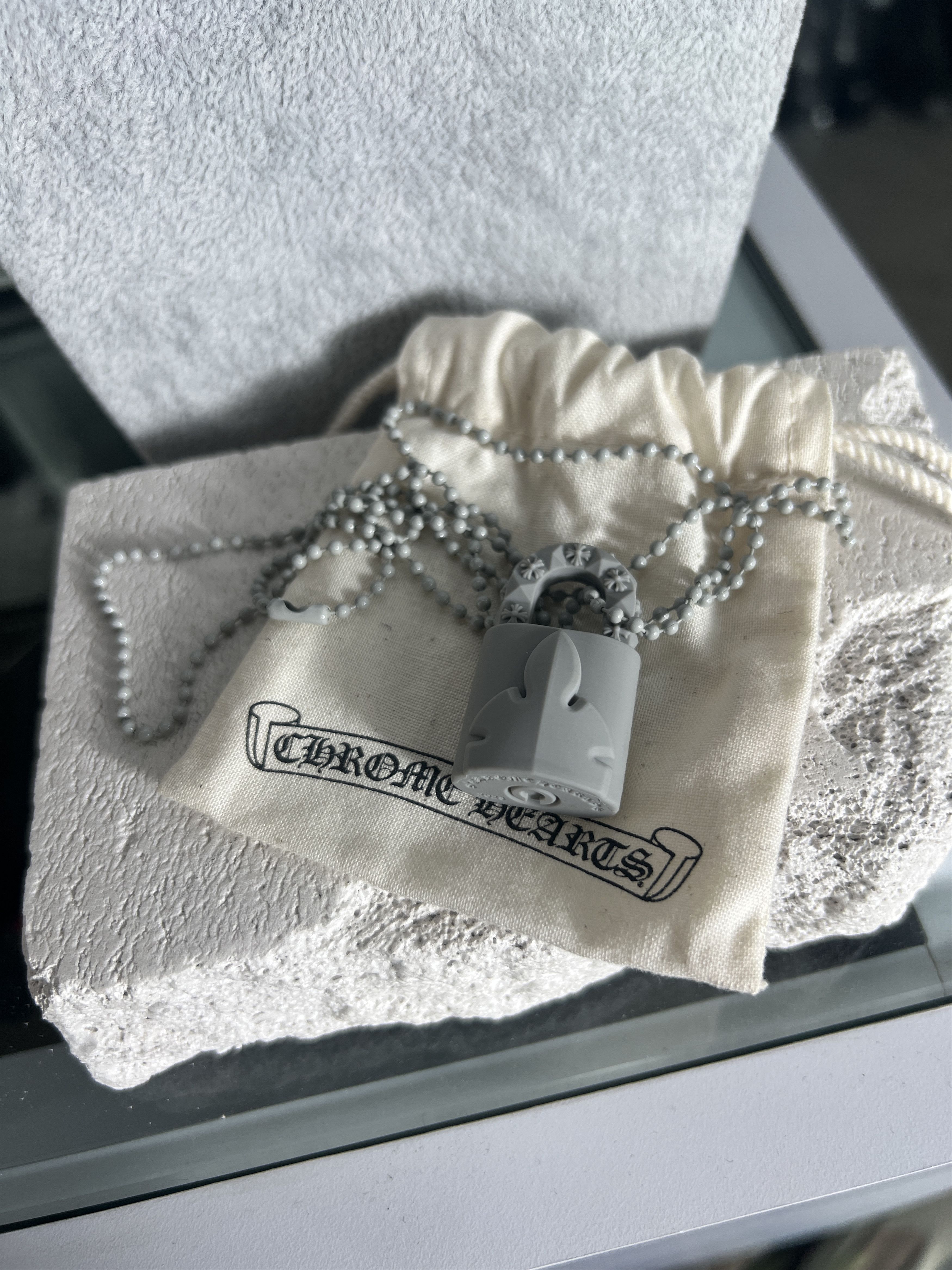 Chrome Hearts Chrome Hearts Gray Padlock Pendant Necklace 2023 Size ONE SIZE - 5 Thumbnail