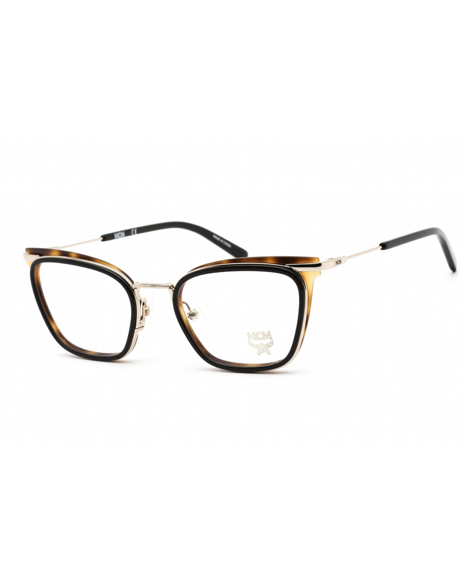 image of MCM2146 Eyeglasses Black/havana/clear Demo Lens, Women's
