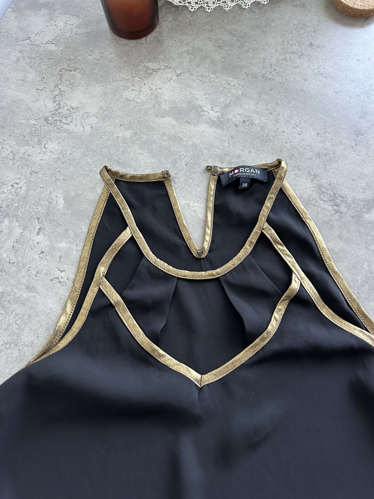 Morgan De Toi × Vintage Morgan de toi amazing black top , blouse, Y2K Size S / US 4 / IT 40 - 7 Thumbnail