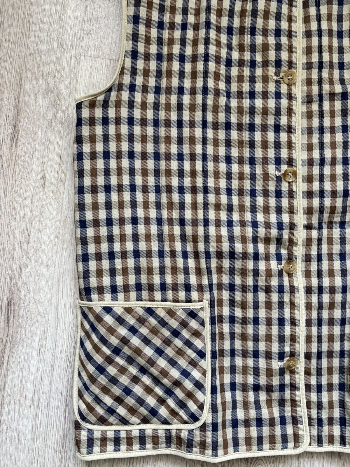 Aquascutum Rare vintage reversible Aquascutum vest Size M / US 6-8 / IT 42-44 - 19 Thumbnail