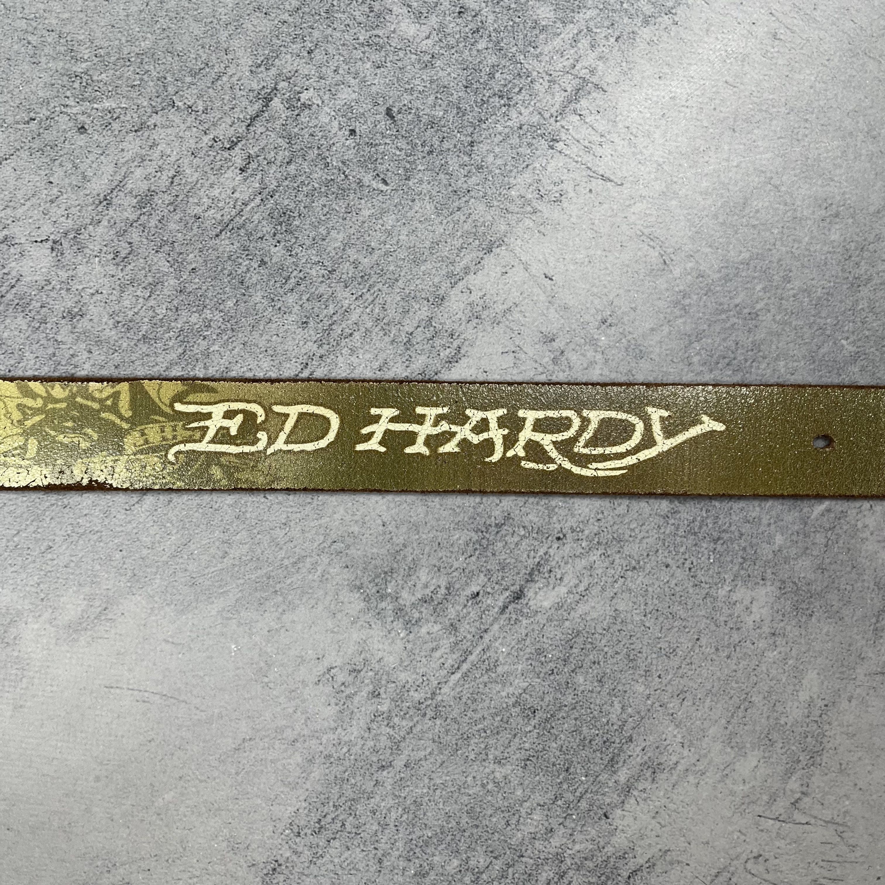 Ed Hardy Vintage Ed Hardy Panther Y2K Leather Tattoo Belt 2000’s Size ONE SIZE - 5 Thumbnail