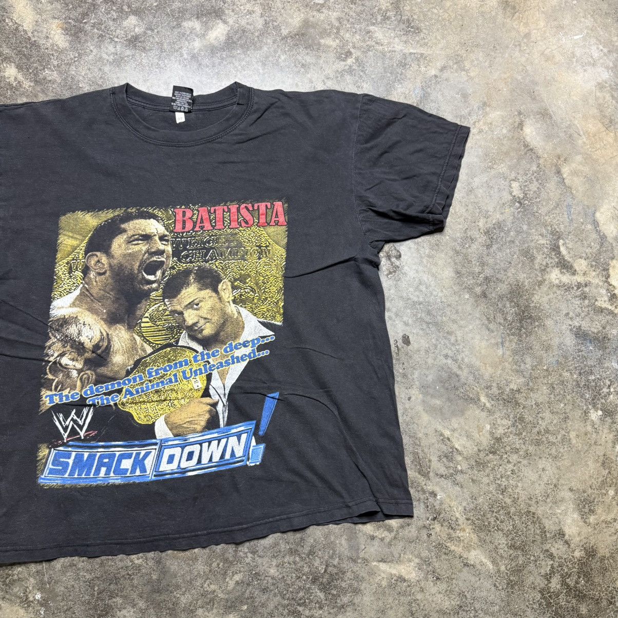 Vintage vintage dave batista rap tee wwe rap style tshirt Size US L / EU 52-54 / 3 - 3 Thumbnail