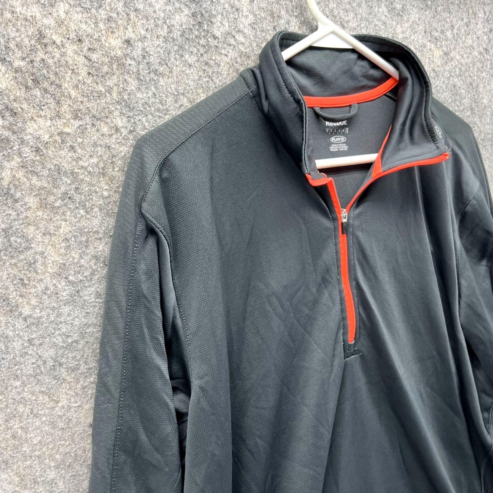 Reebok Reebok Sweatshirt Men Medium Black 1/4 Zip Play Dry 1/4 Zip Sweater Jacket Size US M / EU 48-50 / 2 - 4 Thumbnail