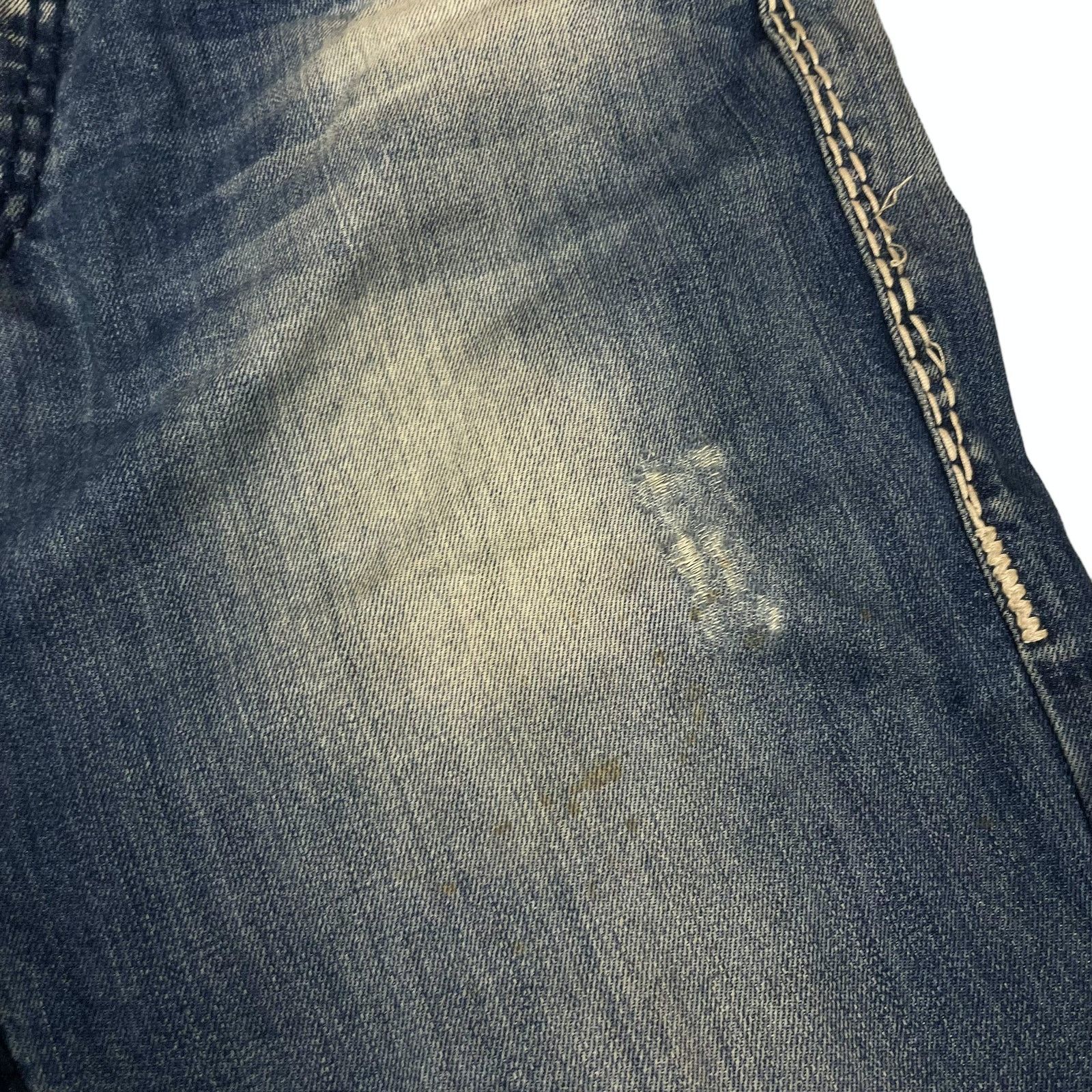 True Religion True Religion Bobby Big QT Men Blue Cotton Straight Jeans 33 Size US 33 - 7 Thumbnail