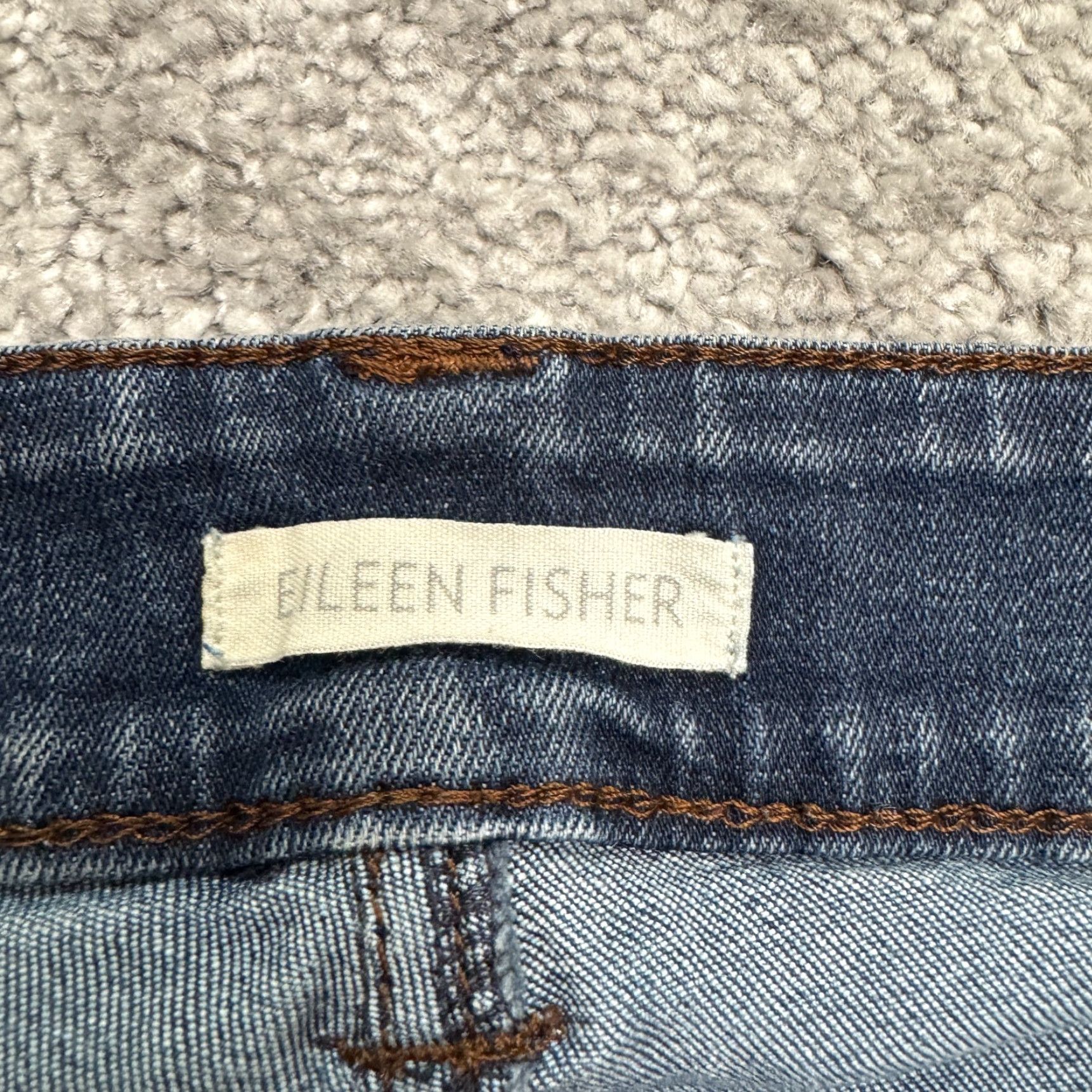 Eileen Fisher Eileen Fisher Jeans Womens 6 Blue Dark Wash Straight Leg Organic Cotton Denim Size 28" / US 6 / IT 42 - 5 Thumbnail