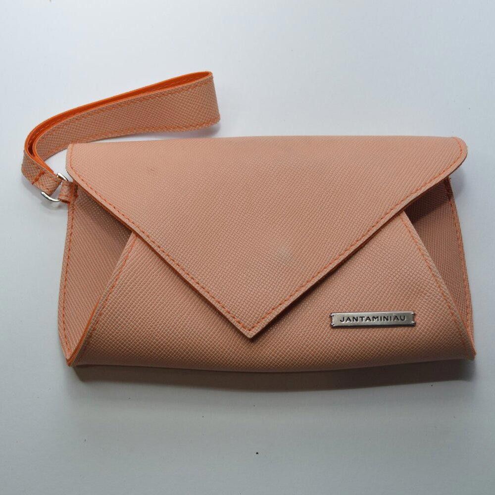 Designer Antaminiau Orange Envelope Clutch Wristlet Size ONE SIZE - 1 Thumbnail