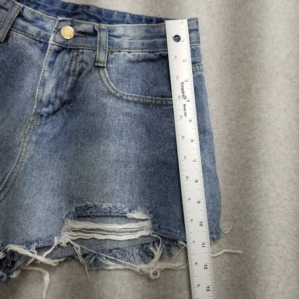 Other Pomethong Jeans Shorts Women Medium Blue Denim Distressed Size 25" / US 0 / IT 36 - 8 Thumbnail