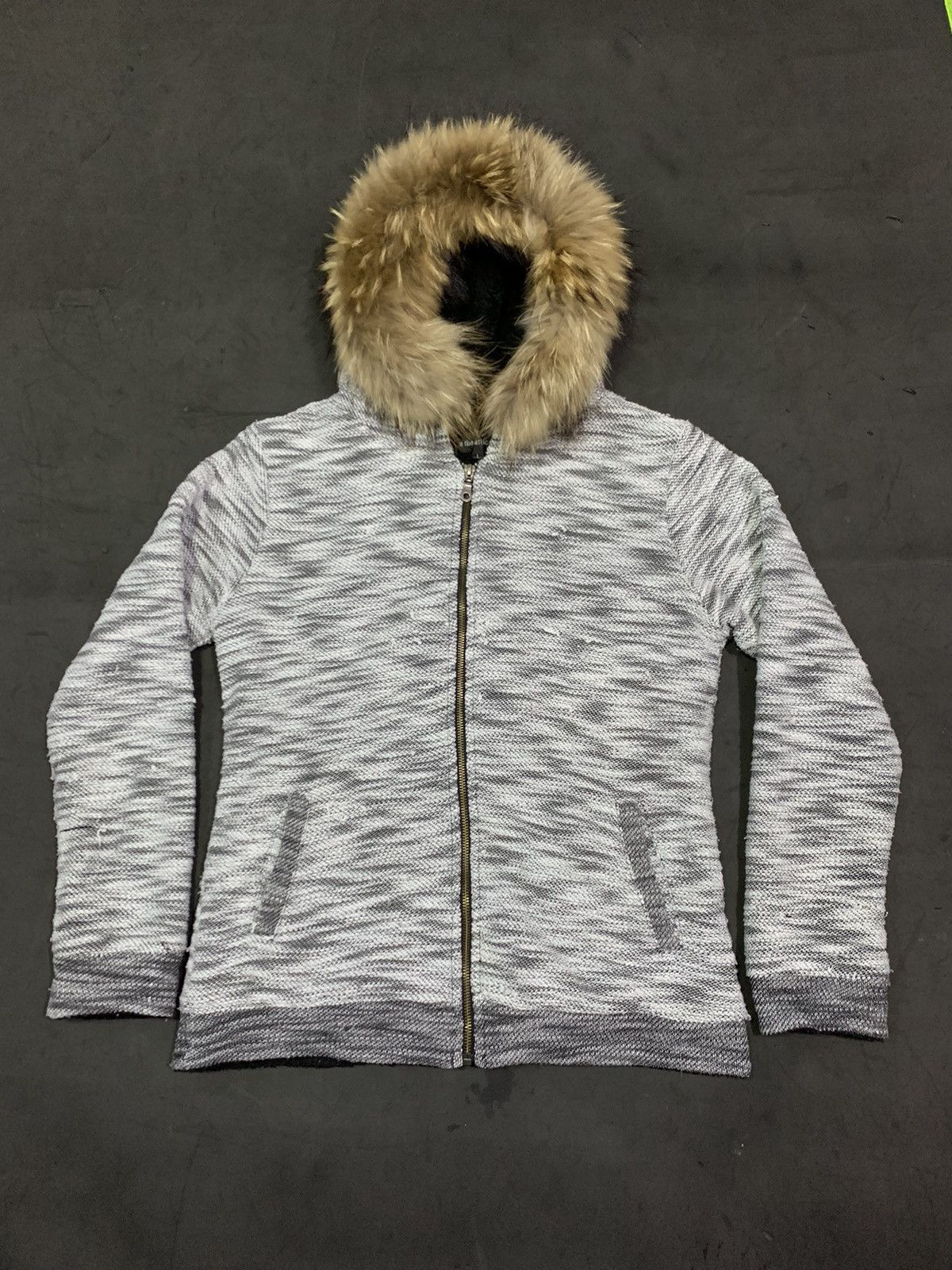 image of If Six Was Nine x In The Attic Bindingofferin The Attic Fur Hoodie Ifsxwasnine Lgb Styled in Grey (